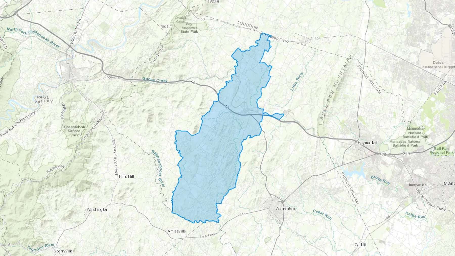Marshall, VA Cash heating Oil delivery map Map of the COD Fuel Oil delivery service area for Marshall, VA