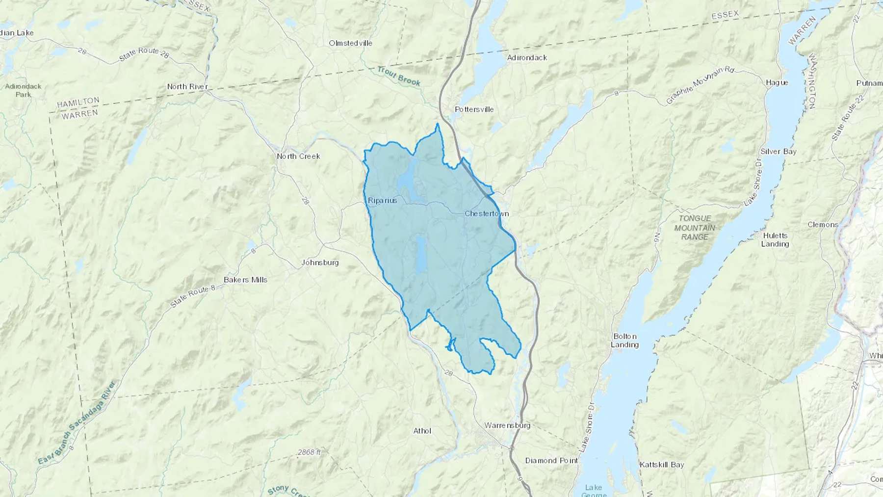 Chestertown, NY Cash heating Oil delivery map Map of the COD Fuel Oil delivery service area for Chestertown, NY