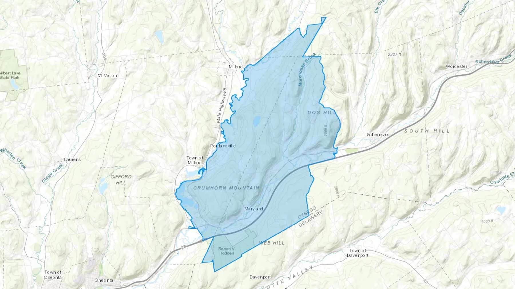 Maryland, NY Cash heating Oil delivery map Map of the COD Fuel Oil delivery service area for Maryland, NY
