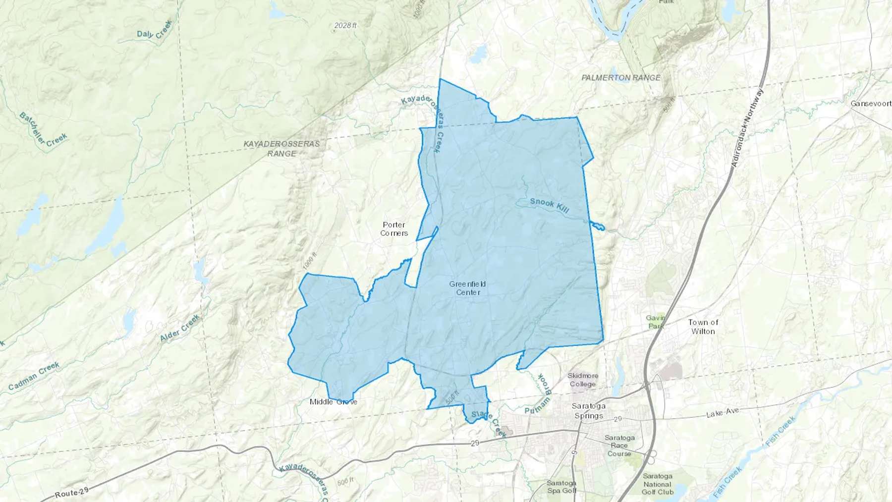 Greenfield Center, NY Cash heating Oil delivery map Map of the COD Fuel Oil delivery service area for Greenfield Center, NY