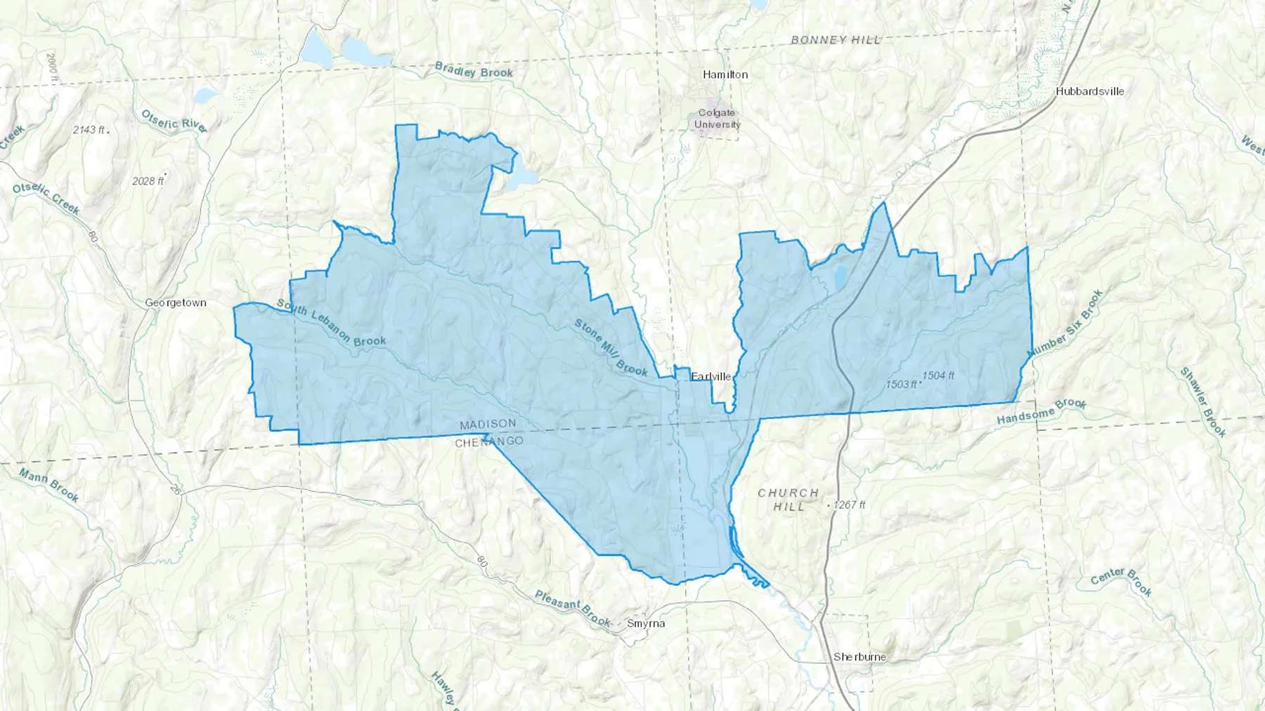 Earlville, NY Cash heating Oil delivery map Map of the COD Fuel Oil delivery service area for Earlville, NY