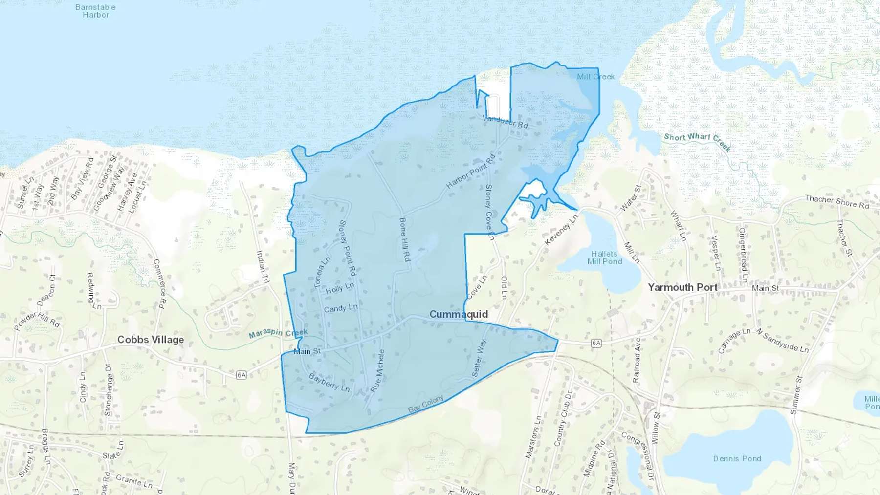 Cummaquid, MA Cash heating Oil delivery map Map of the COD Fuel Oil delivery service area for Cummaquid, MA