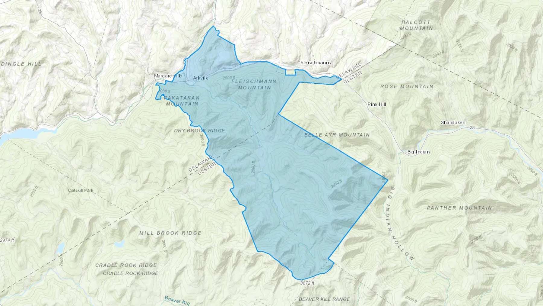 Arkville, NY Cash heating Oil delivery map Map of the COD Fuel Oil delivery service area for Arkville, NY