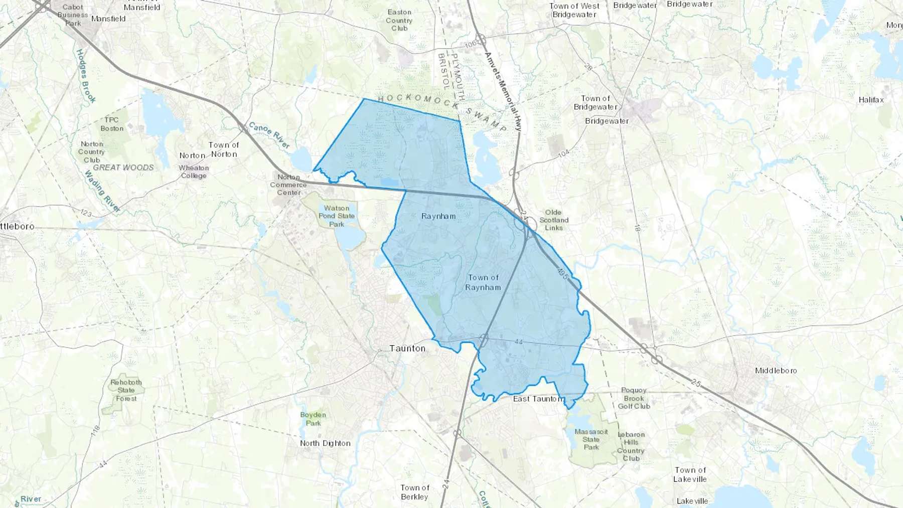 Raynham, MA Cash heating Oil delivery map Map of the COD Fuel Oil delivery service area for Raynham, MA