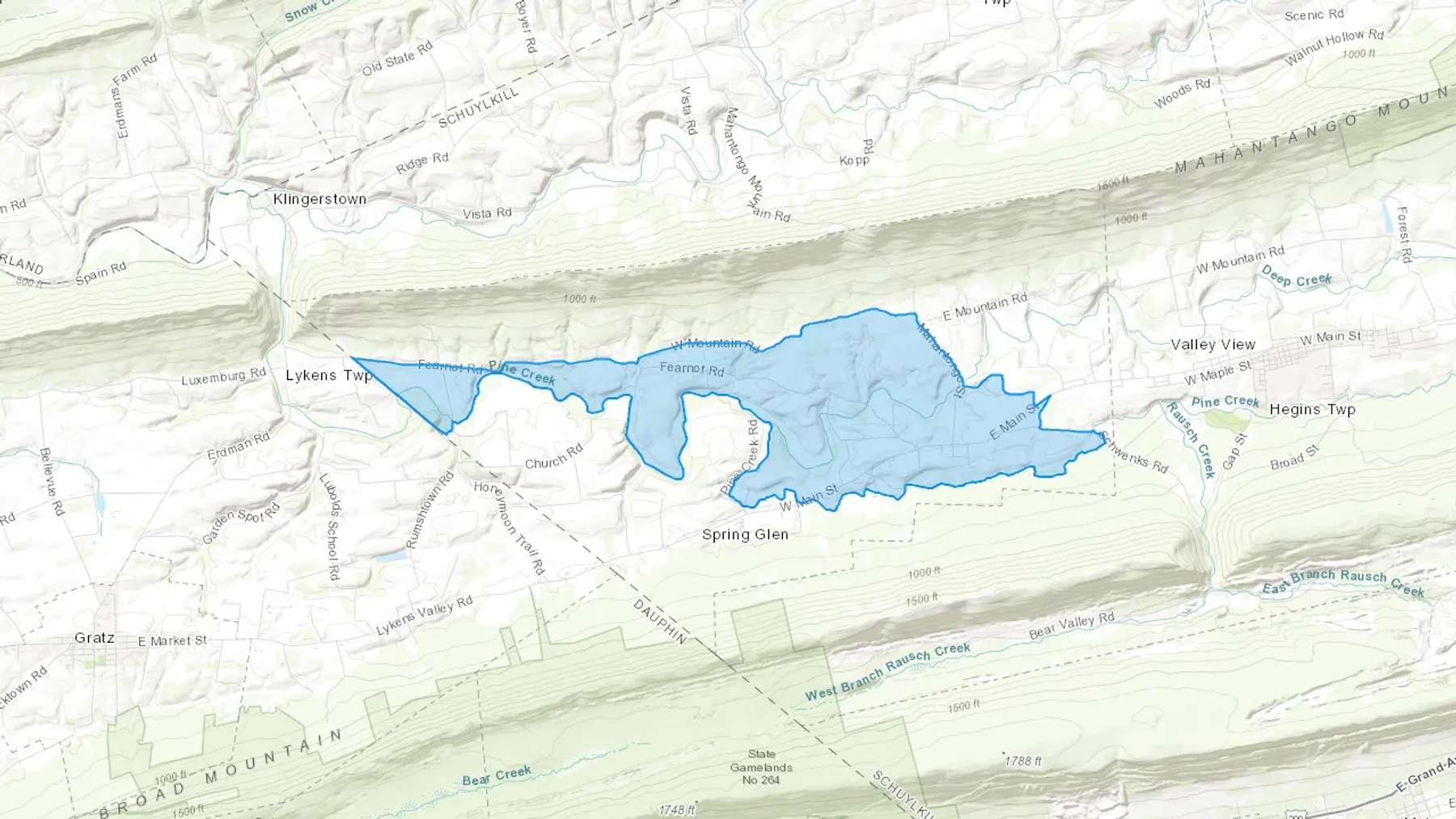 Sacramento, PA Cash heating Oil delivery map Map of the COD Fuel Oil delivery service area for Sacramento, PA