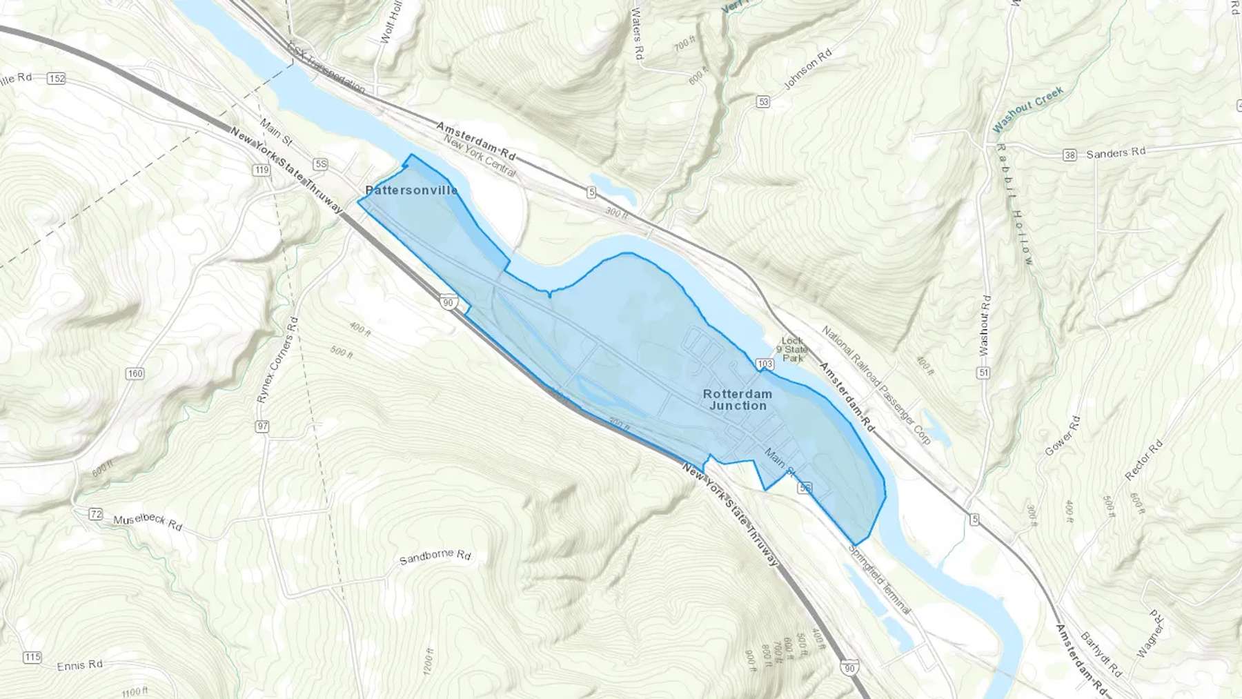 Rotterdam Junction, NY Cash heating Oil delivery map Map of the COD Fuel Oil delivery service area for Rotterdam Junction, NY