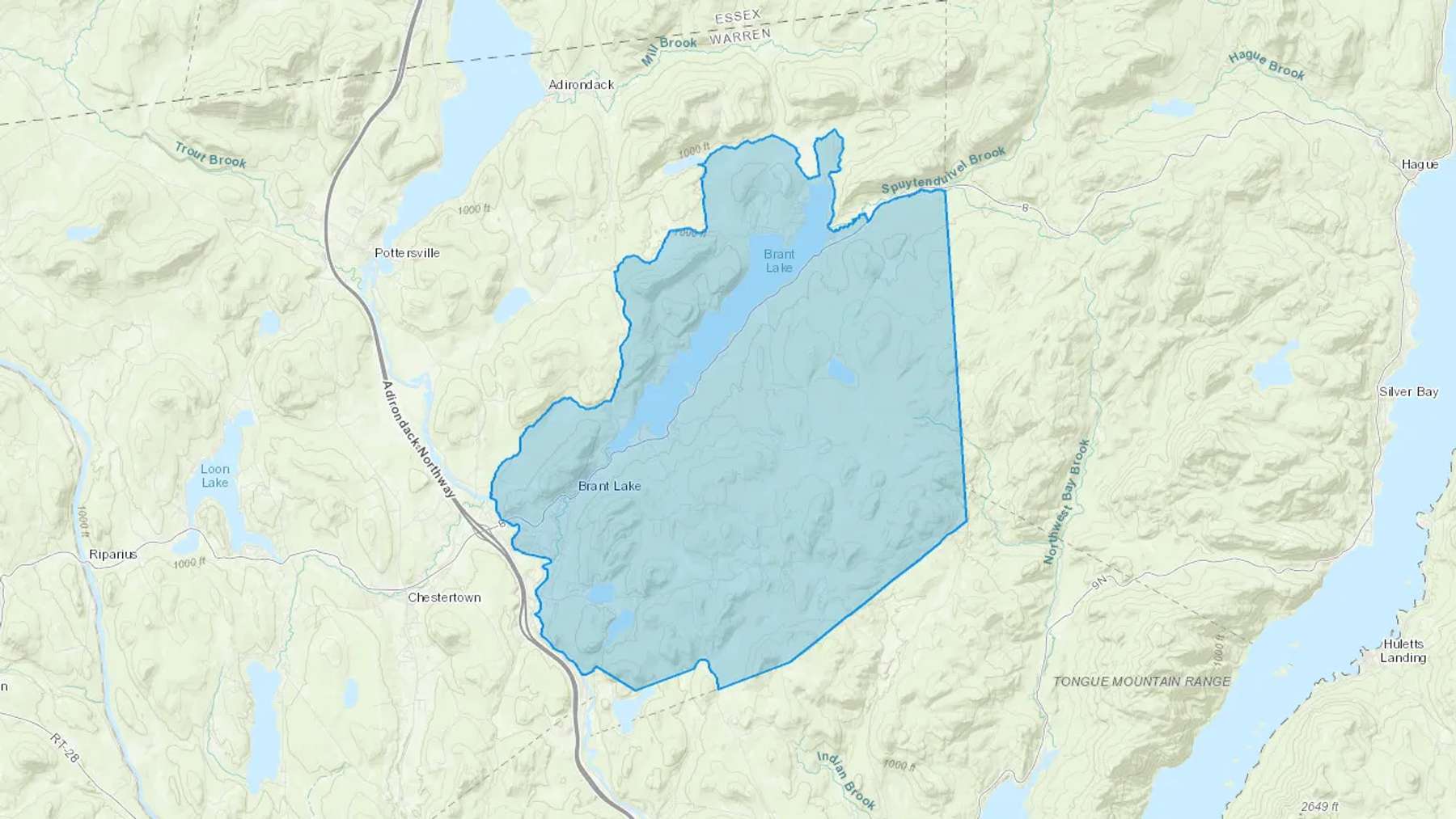 Brant Lake, NY Cash heating Oil delivery map Map of the COD Fuel Oil delivery service area for Brant Lake, NY