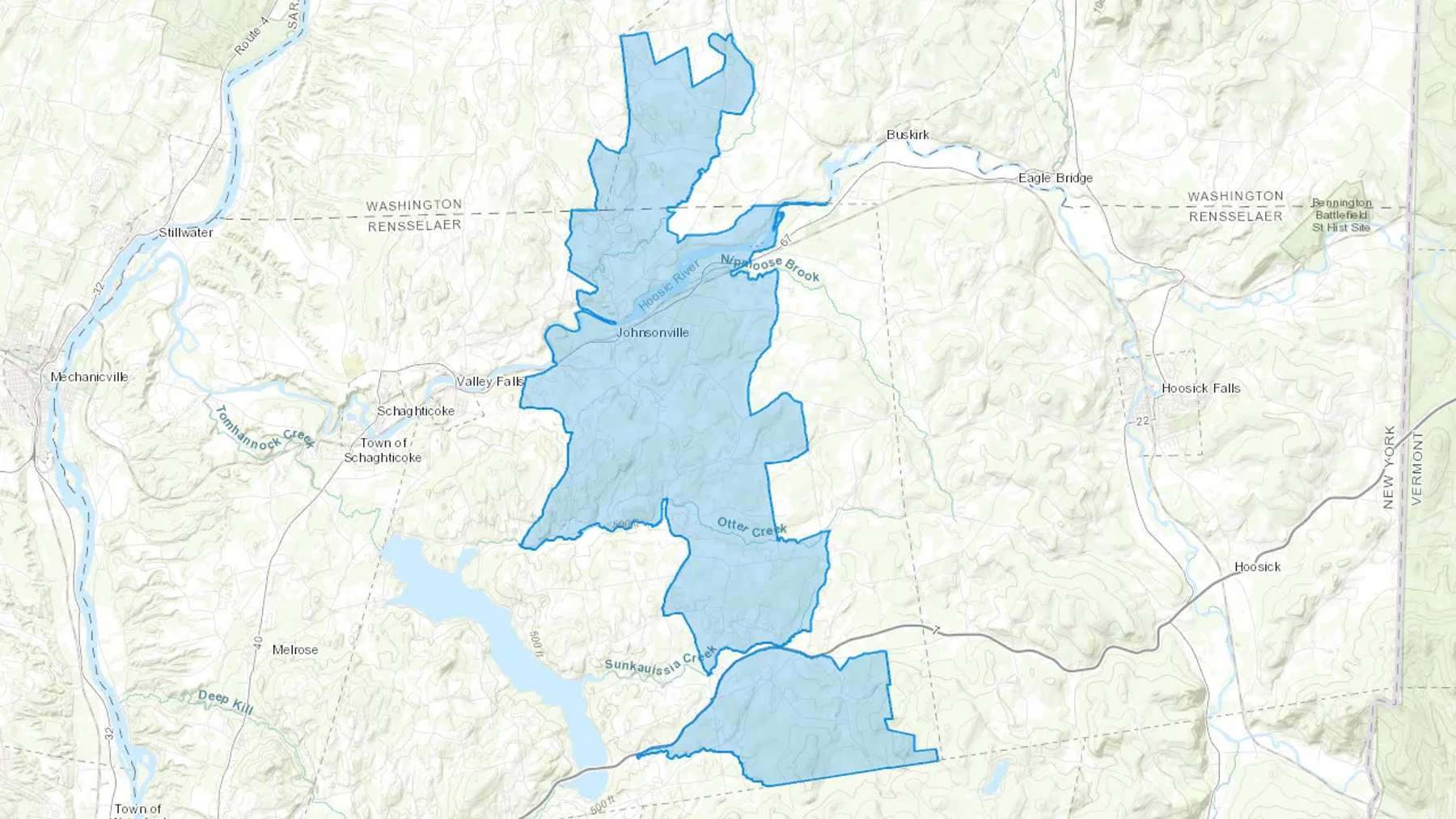Valley Falls, NY Cash heating Oil delivery map Map of the COD Fuel Oil delivery service area for Valley Falls, NY