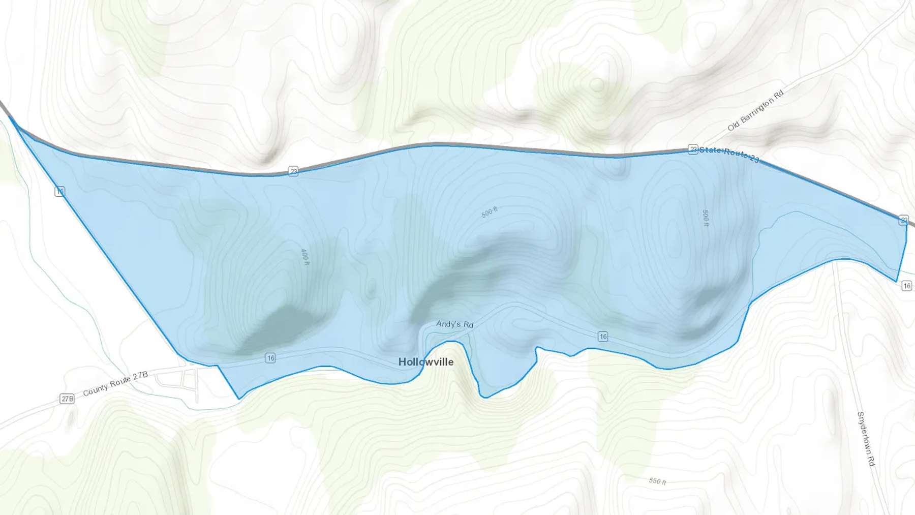 Hollowville, NY Cash heating Oil delivery map Map of the COD Fuel Oil delivery service area for Hollowville, NY