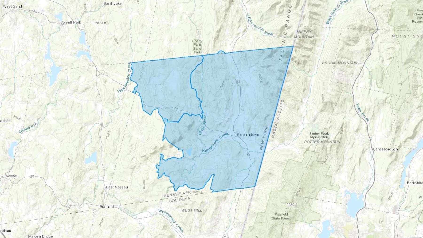 Stephentown, NY Cash heating Oil delivery map Map of the COD Fuel Oil delivery service area for Stephentown, NY