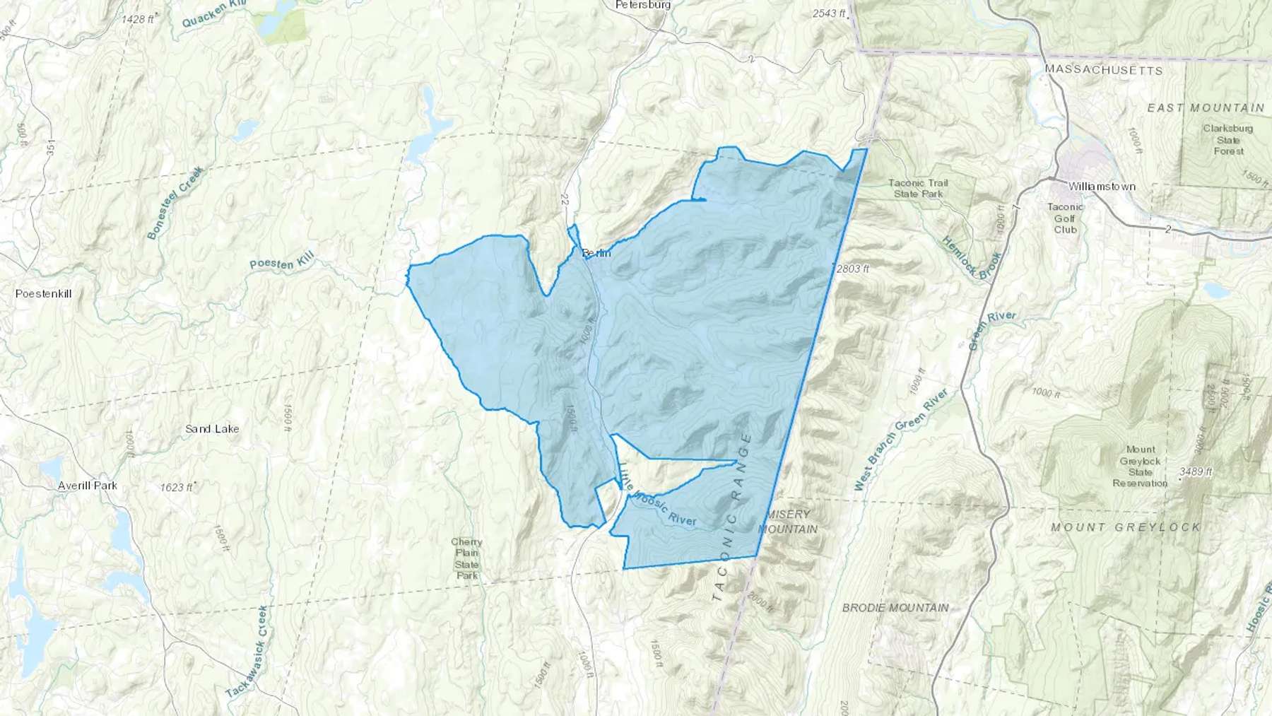 Berlin, NY Cash heating Oil delivery map Map of the COD Fuel Oil delivery service area for Berlin, NY