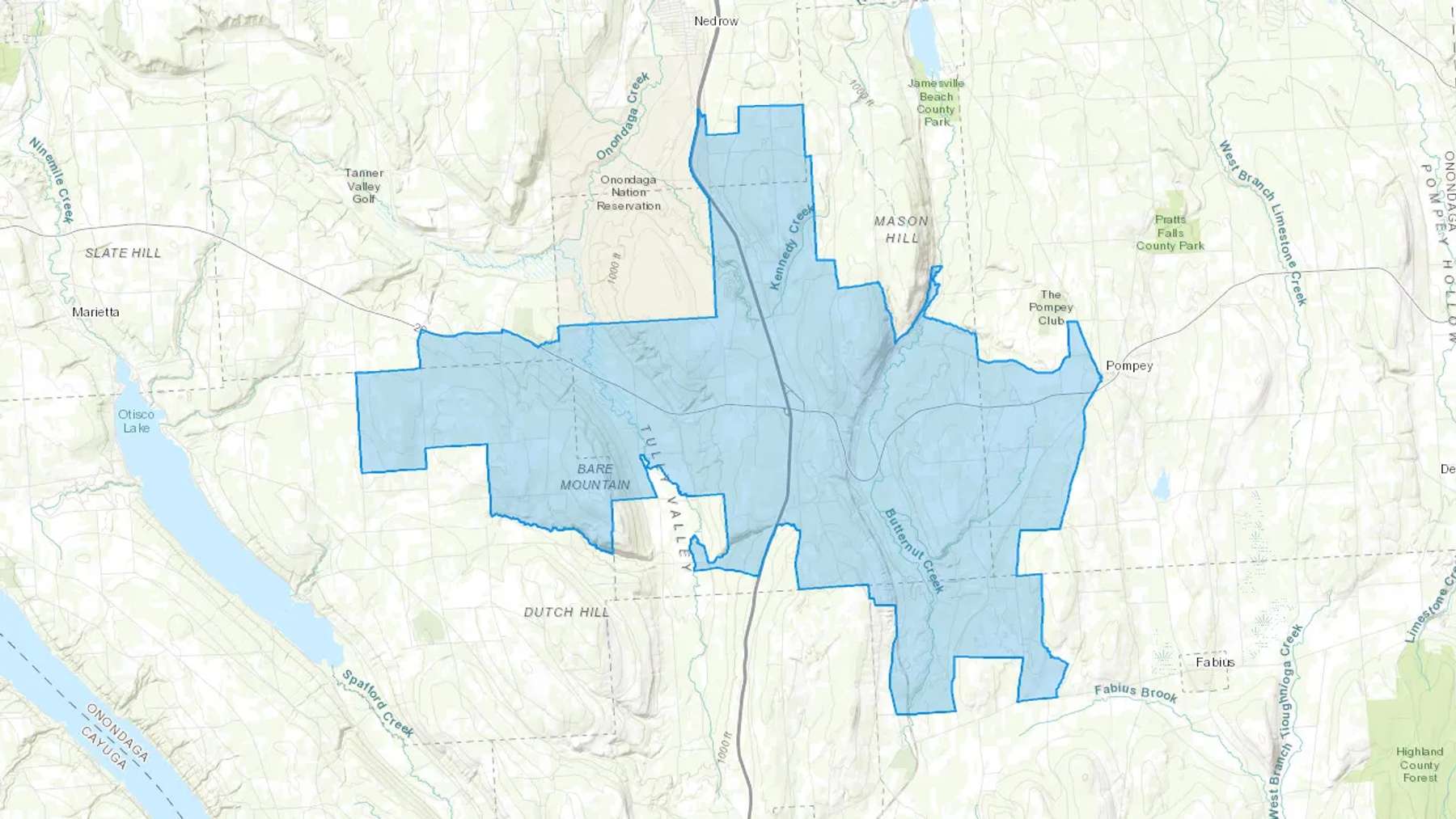 La Fayette, NY Cash heating Oil delivery map Map of the COD Fuel Oil delivery service area for La Fayette, NY