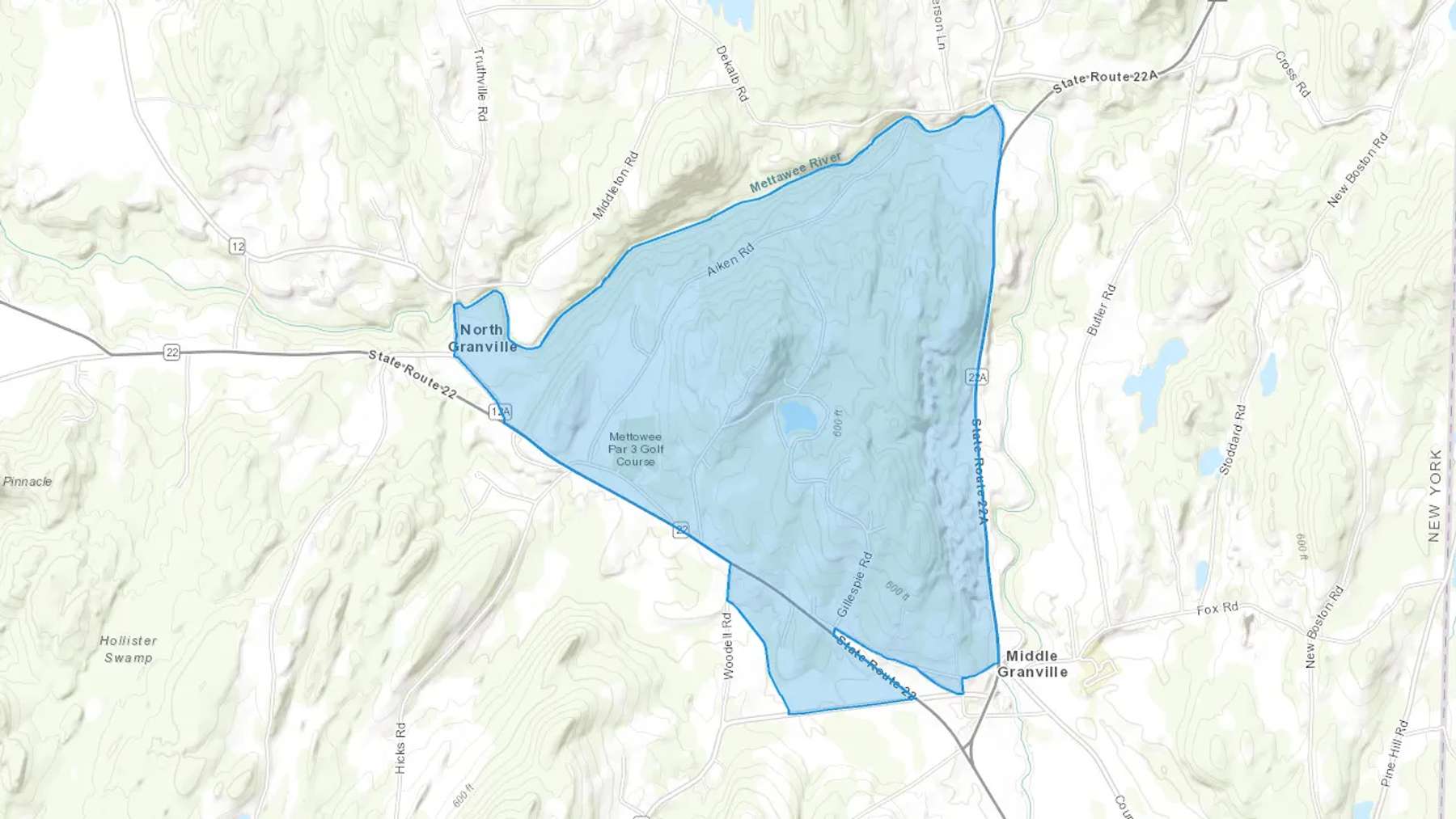 Middle Granville, NY Cash heating Oil delivery map Map of the COD Fuel Oil delivery service area for Middle Granville, NY