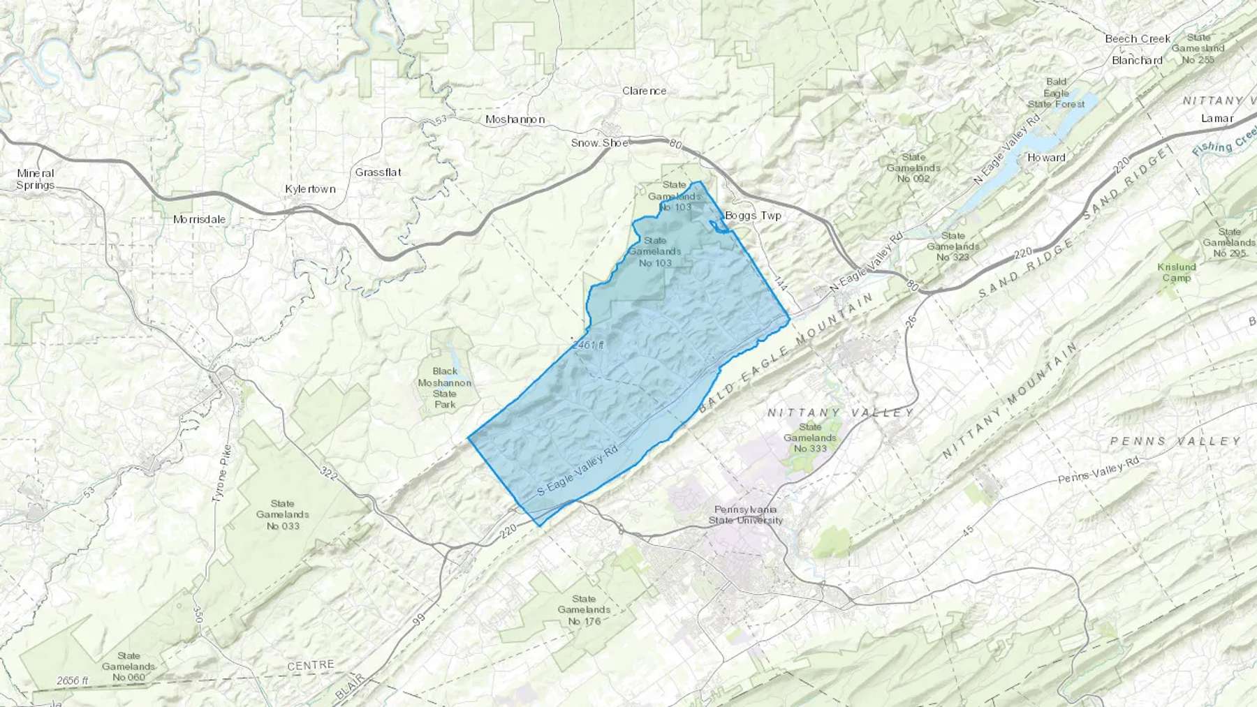 Julian, PA Cash heating Oil delivery map Map of the COD Fuel Oil delivery service area for Julian, PA