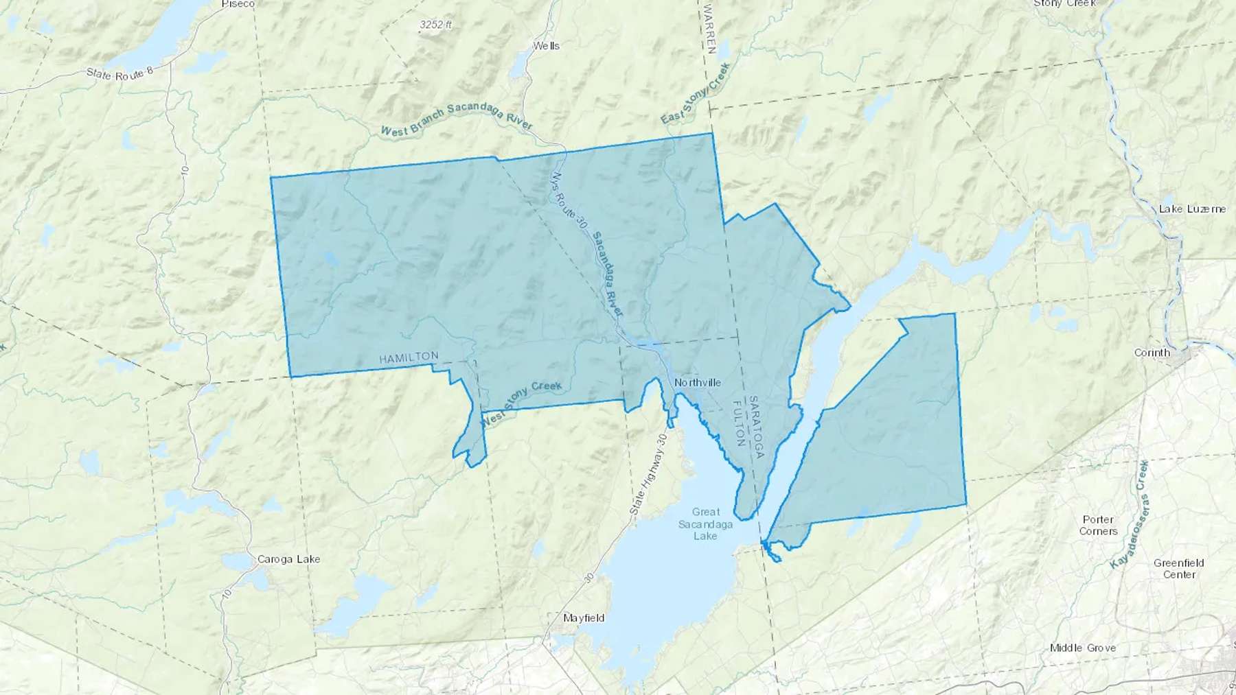 Northville, NY Cash heating Oil delivery map Map of the COD Fuel Oil delivery service area for Northville, NY