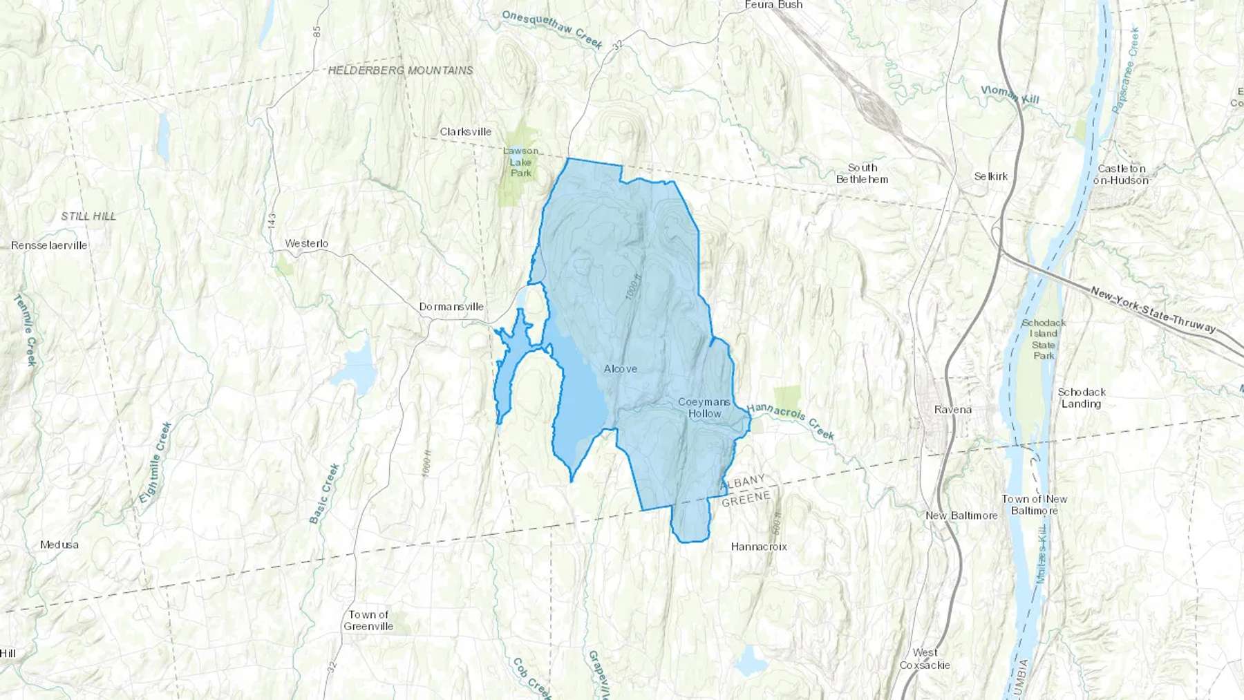 Alcove, NY Cash heating Oil delivery map Map of the COD Fuel Oil delivery service area for Alcove, NY