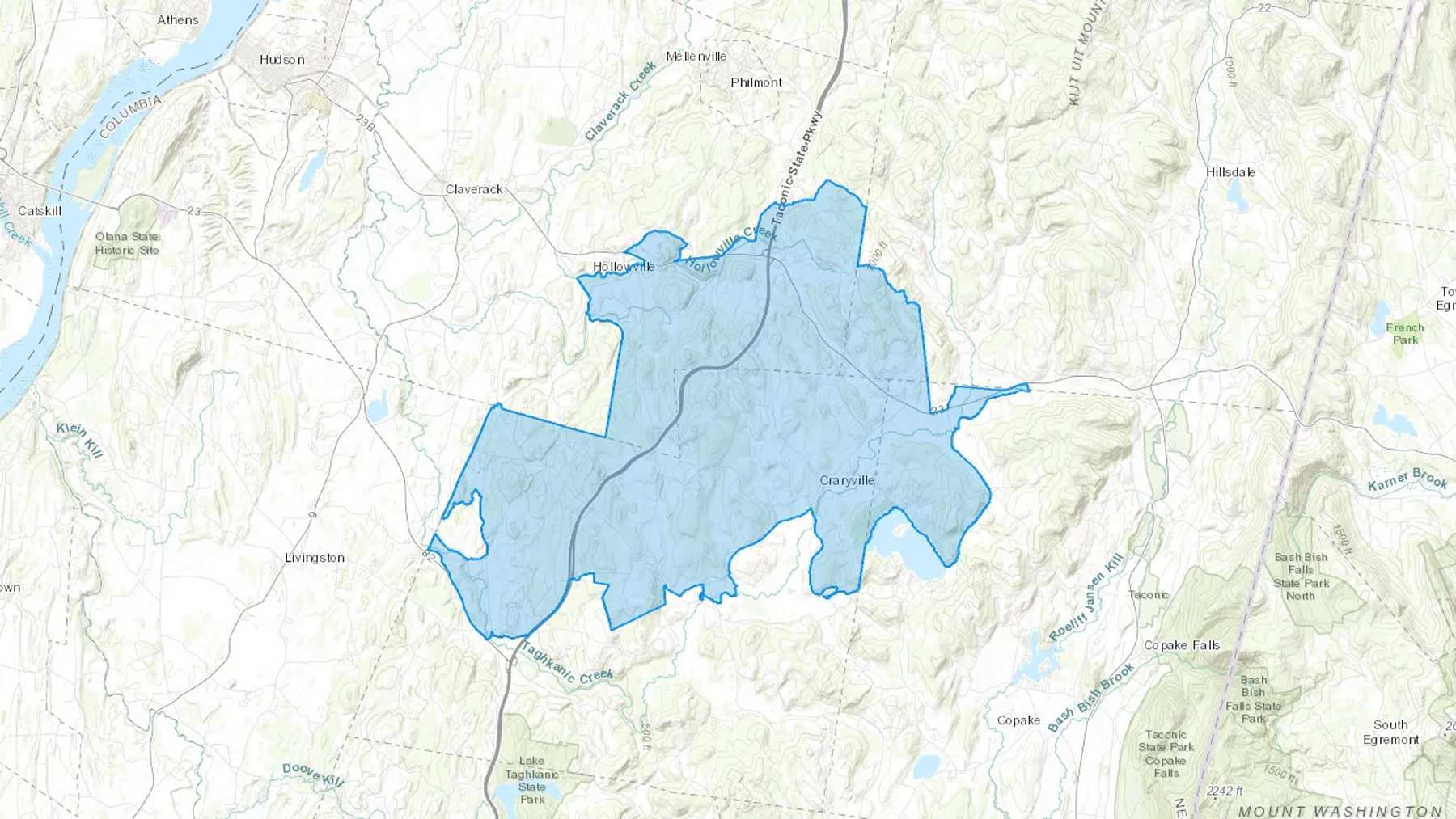 Craryville, NY Cash heating Oil delivery map Map of the COD Fuel Oil delivery service area for Craryville, NY