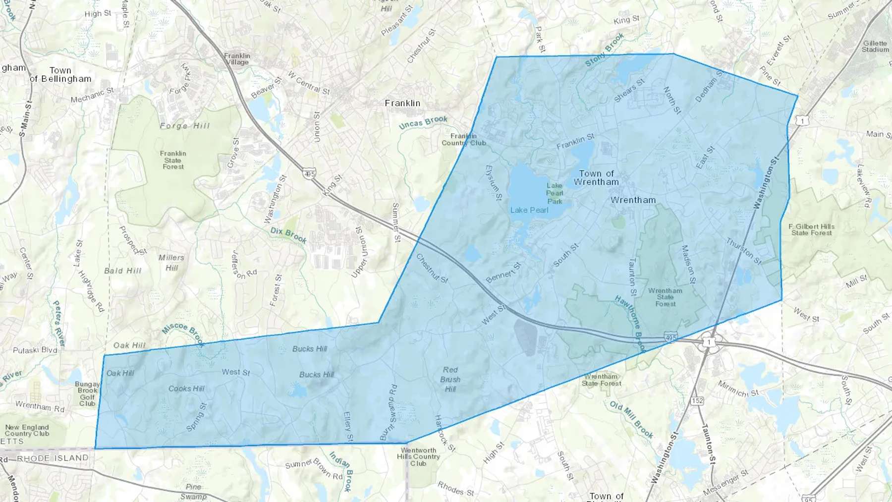 Sheldonville, MA Cash heating Oil delivery map Map of the COD Fuel Oil delivery service area for Sheldonville, MA