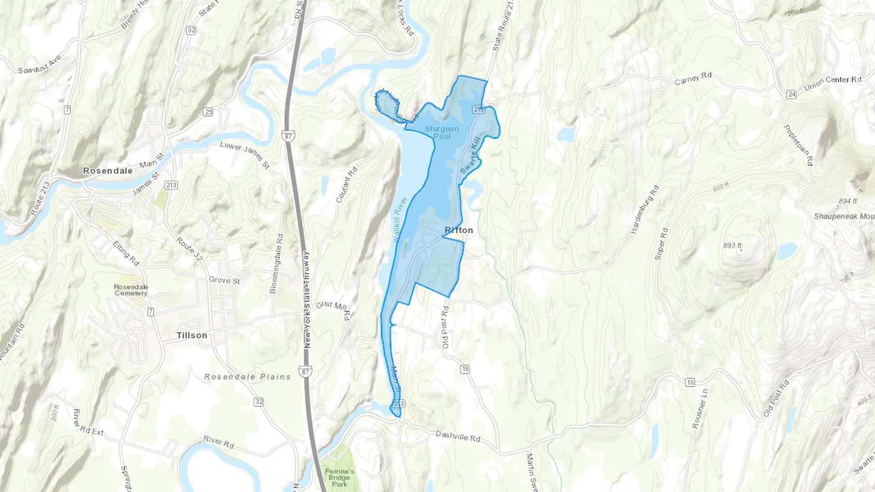 Rifton, NY Cash heating Oil delivery map Map of the COD Fuel Oil delivery service area for Rifton, NY