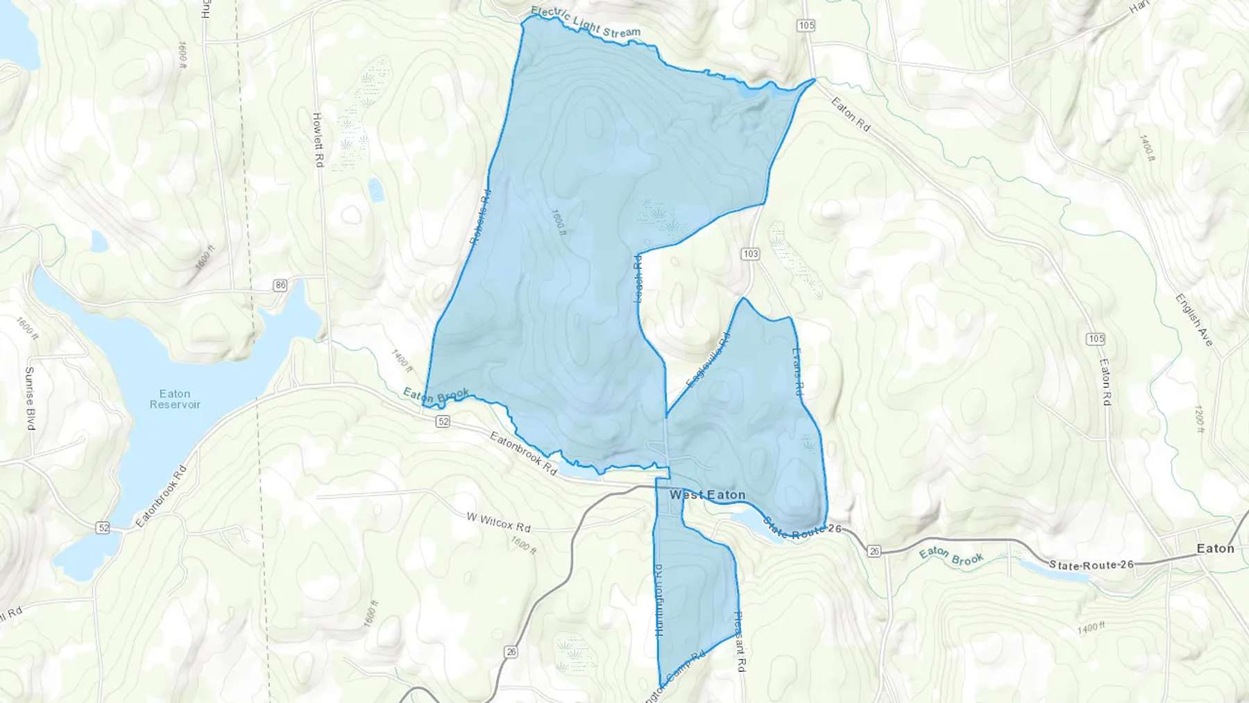 West Eaton, NY Cash heating Oil delivery map Map of the COD Fuel Oil delivery service area for West Eaton, NY