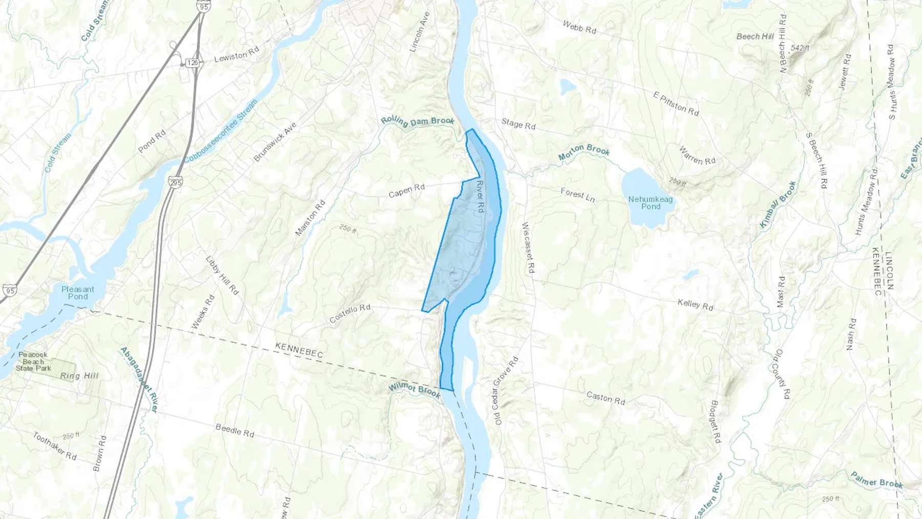 South Gardiner, ME Cash heating Oil delivery map Map of the COD Fuel Oil delivery service area for South Gardiner, ME