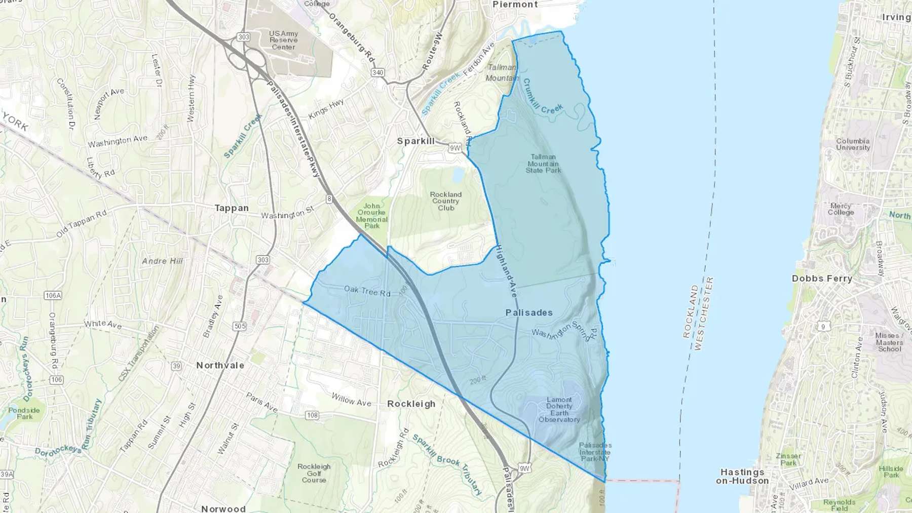 Palisades, NY Cash heating Oil delivery map Map of the COD Fuel Oil delivery service area for Palisades, NY
