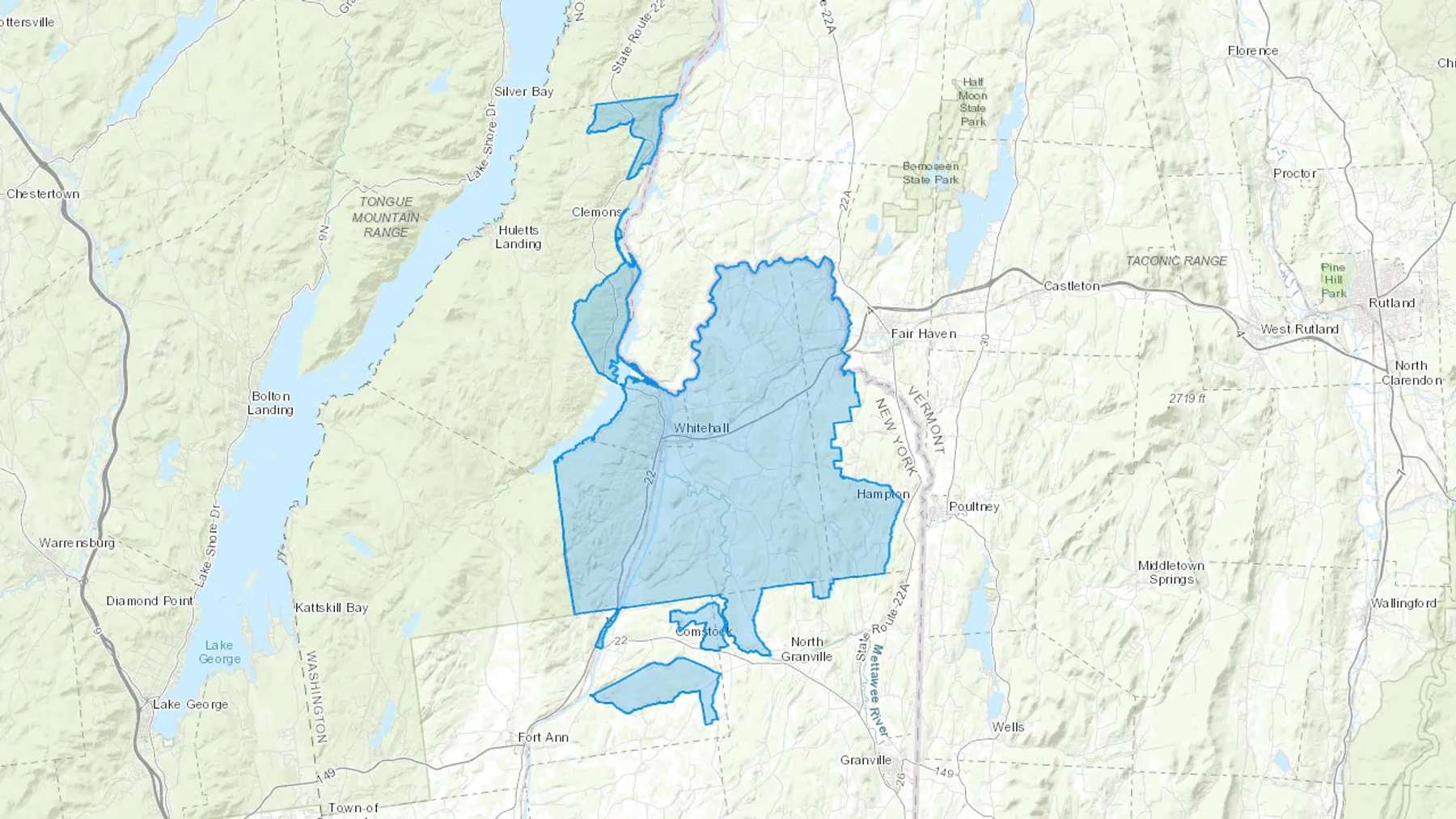 Whitehall, NY Cash heating Oil delivery map Map of the COD Fuel Oil delivery service area for Whitehall, NY