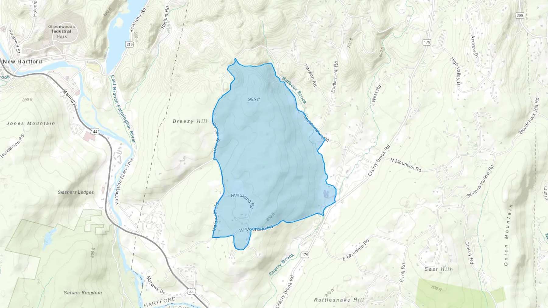 Collinsville, CT Cash heating Oil delivery map Map of the COD Fuel Oil delivery service area for Collinsville, CT