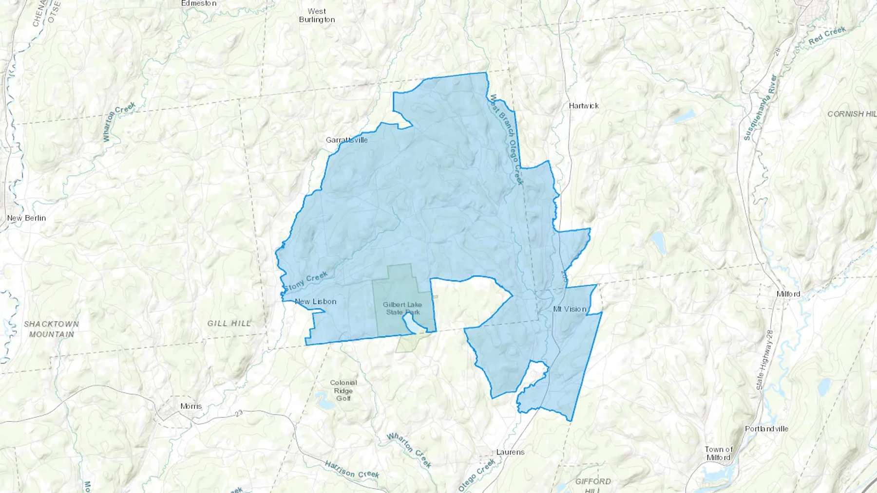 Mount Vision, NY Cash heating Oil delivery map Map of the COD Fuel Oil delivery service area for Mount Vision, NY
