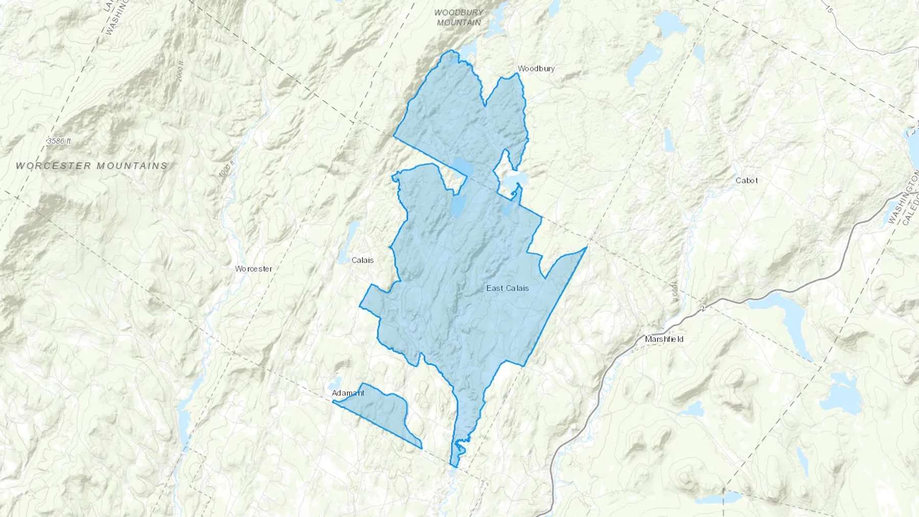North Montpelier, VT Cash heating Oil delivery map Map of the COD Fuel Oil delivery service area for North Montpelier, VT