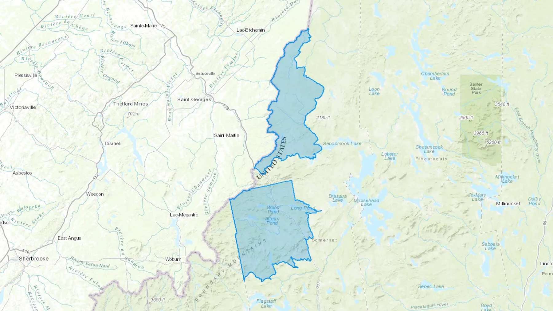 Jackman, ME Cash heating Oil delivery map Map of the COD Fuel Oil delivery service area for Jackman, ME