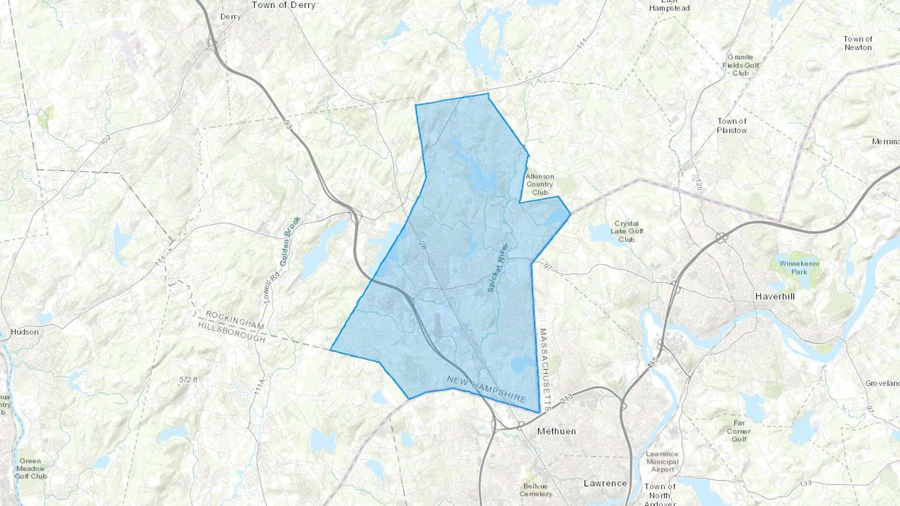 North Salem, NH Cash heating Oil delivery map Map of the COD Fuel Oil delivery service area for North Salem, NH