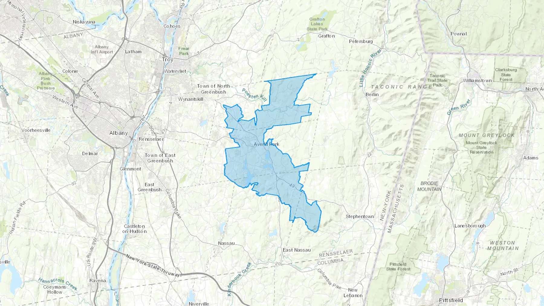 Averill Park, NY Cash heating Oil delivery map Map of the COD Fuel Oil delivery service area for Averill Park, NY