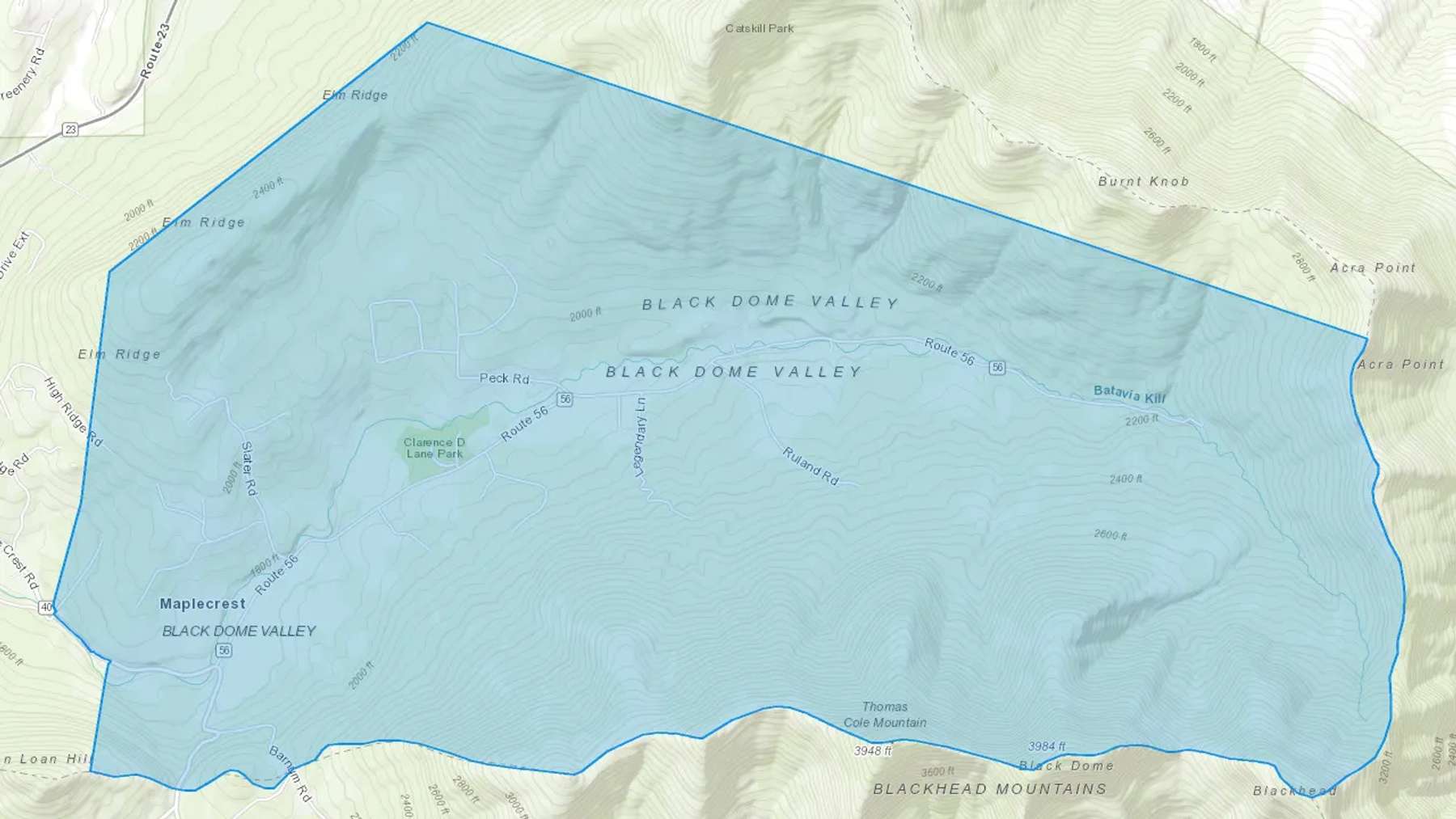 Maplecrest, NY Cash heating Oil delivery map Map of the COD Fuel Oil delivery service area for Maplecrest, NY