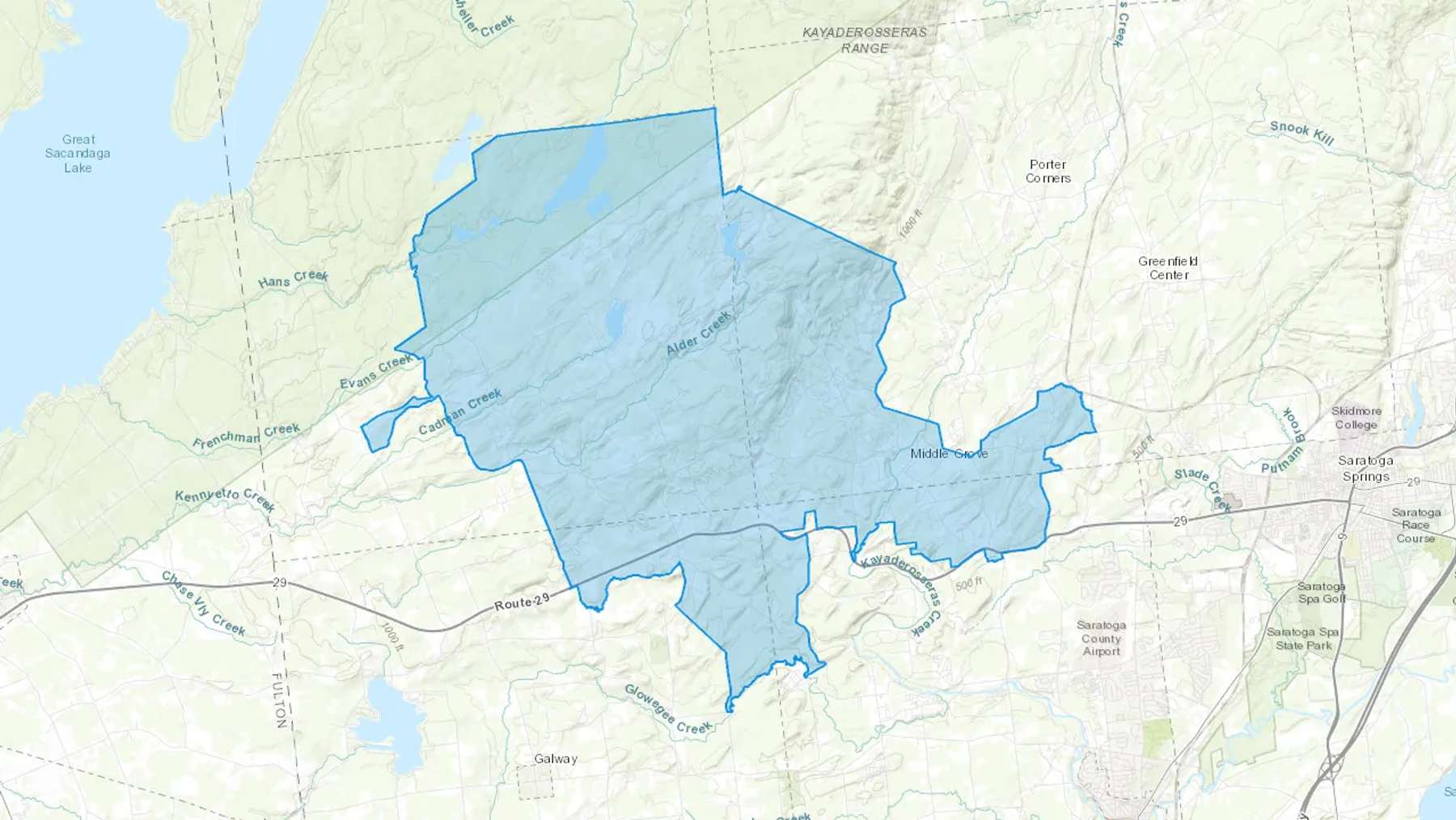 Middle Grove, NY Cash heating Oil delivery map Map of the COD Fuel Oil delivery service area for Middle Grove, NY