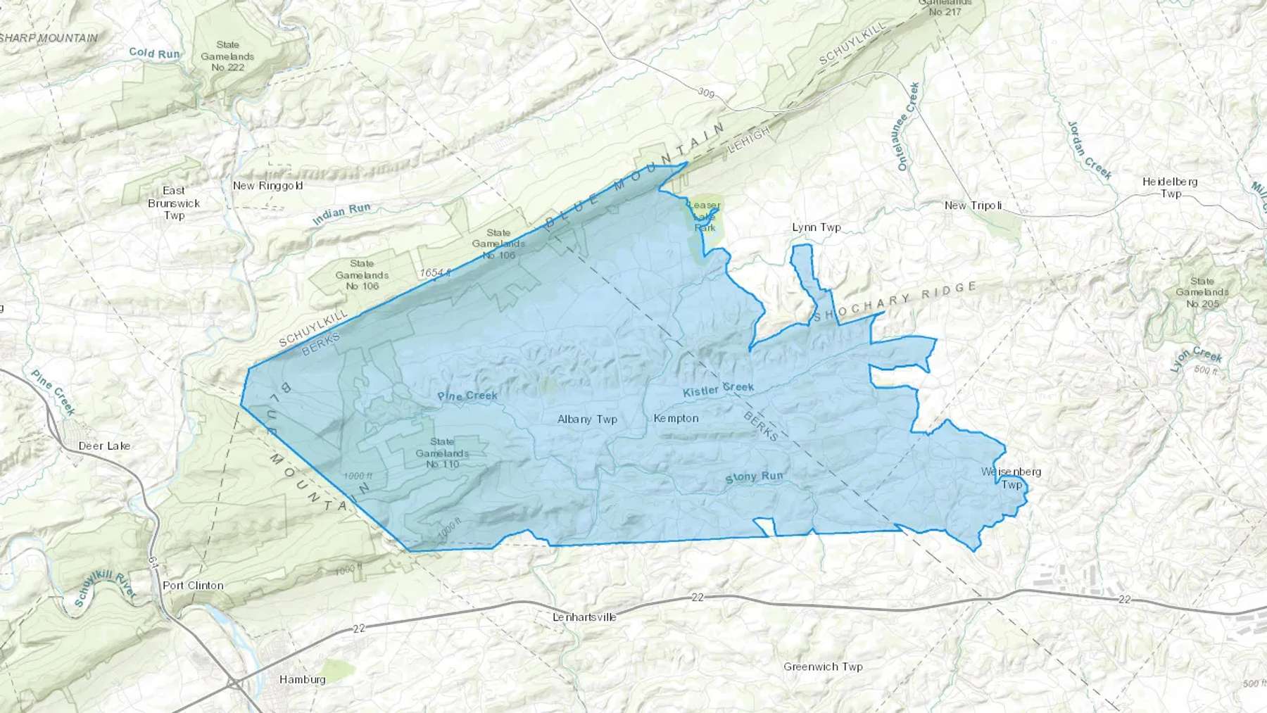Kempton, PA Cash heating Oil delivery map Map of the COD Fuel Oil delivery service area for Kempton, PA