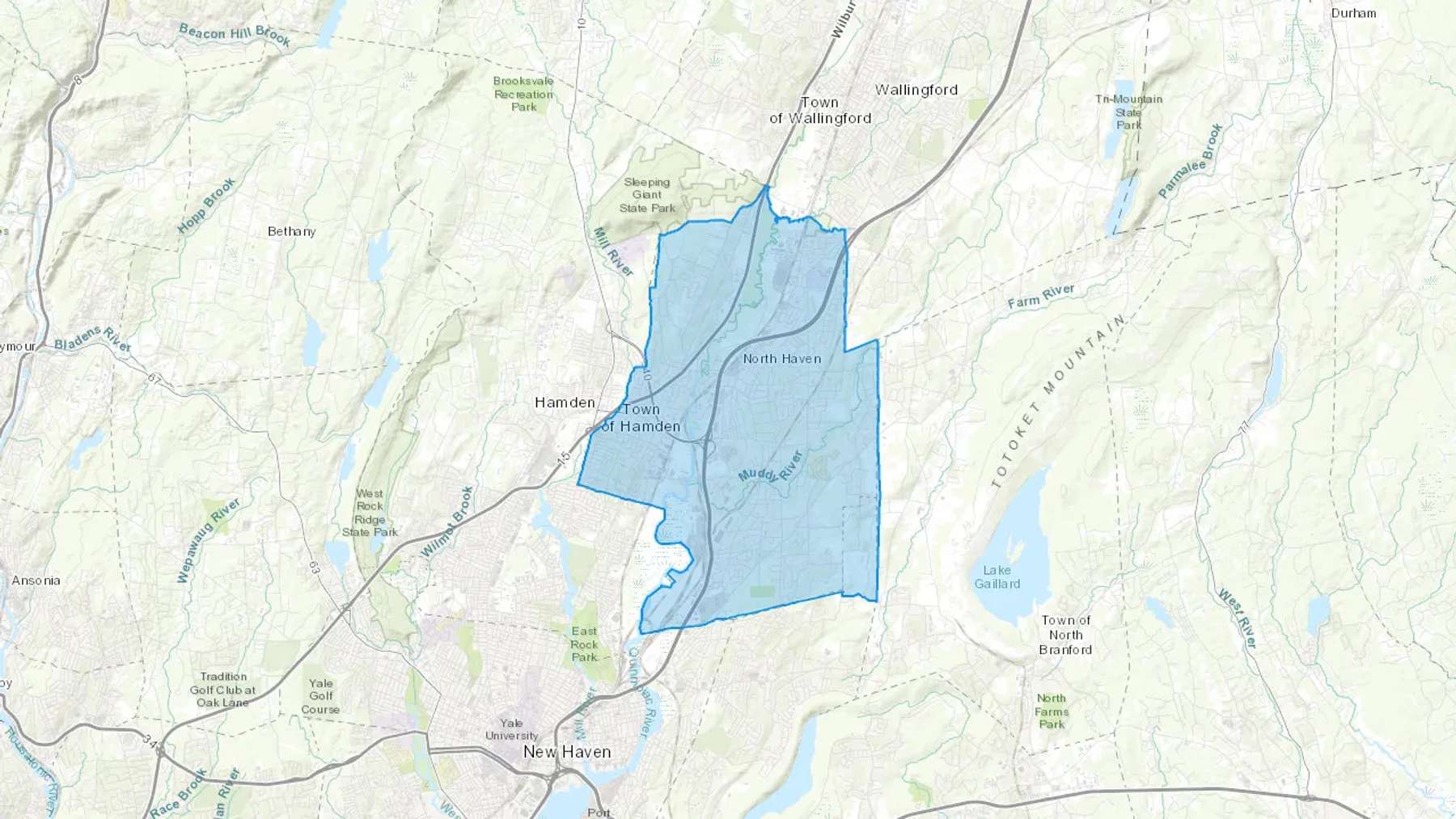 North Haven, CT Cash heating Oil delivery map Map of the COD Fuel Oil delivery service area for North Haven, CT