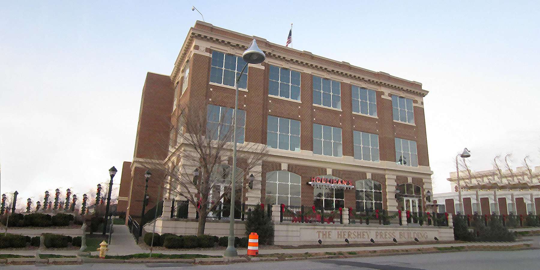 Photo of the Hershey press building in Hershey, Pennsylvania Photo of the Hershey press building in Hershey, Pennsylvania