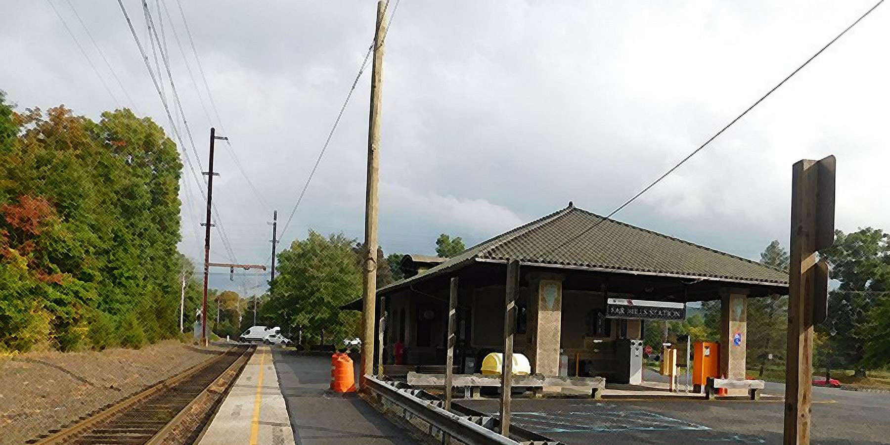 Photo of the Train Station in Far Hills, New Jersey Photo of the Train Station in Far Hills, New Jersey