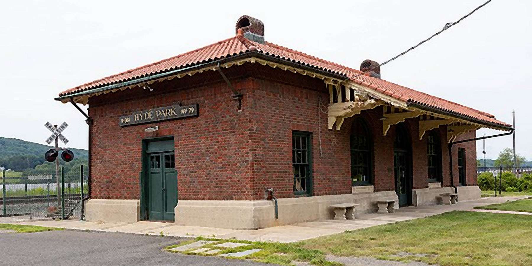 A photo of Hyde Park Station in Hyde Park, Pennsylvania A photo of Hyde Park Station in Hyde Park, Pennsylvania