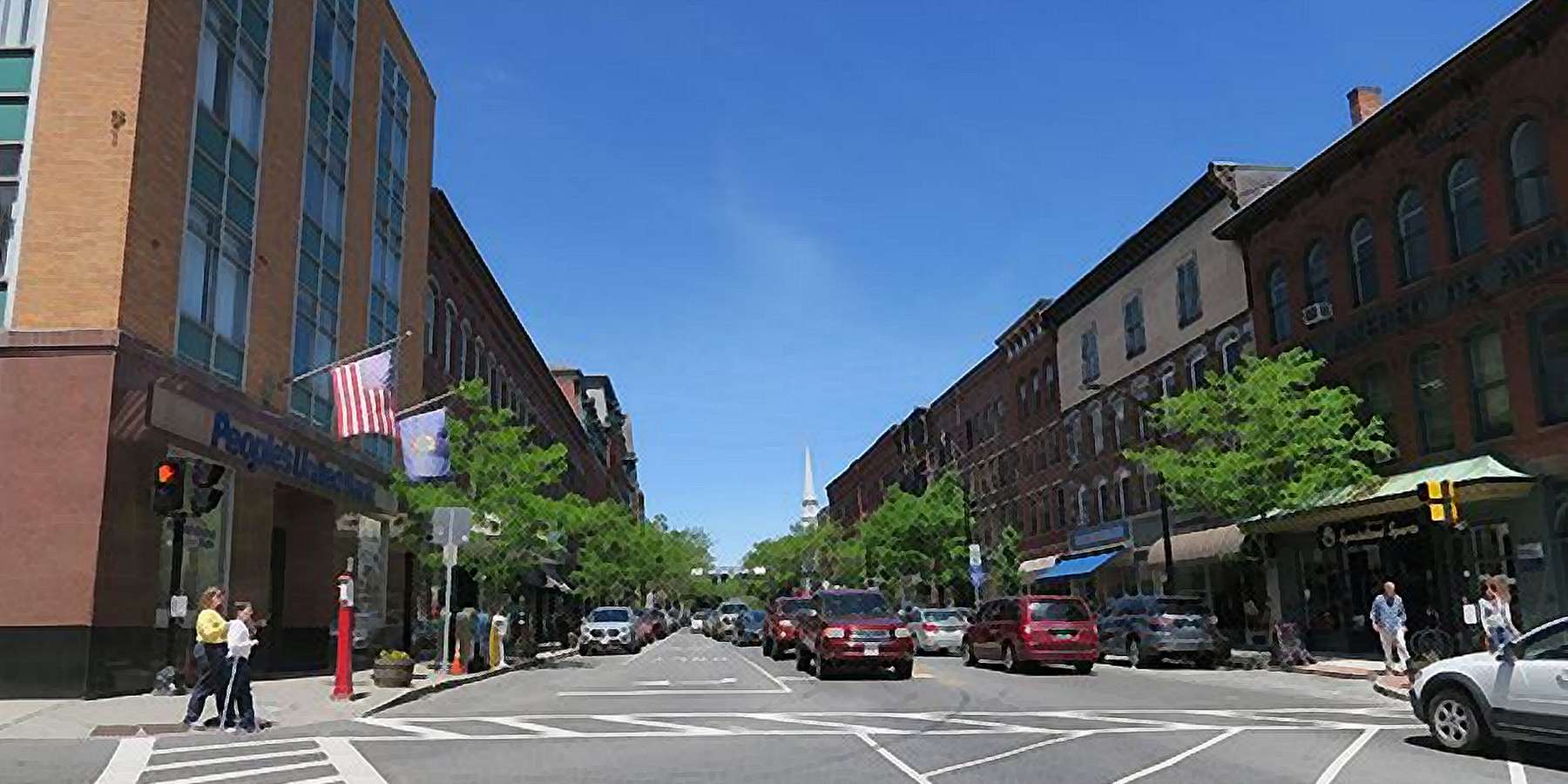 Photo of Main Street, Brattleboro, Vermont Photo of Main Street, Brattleboro, Vermont