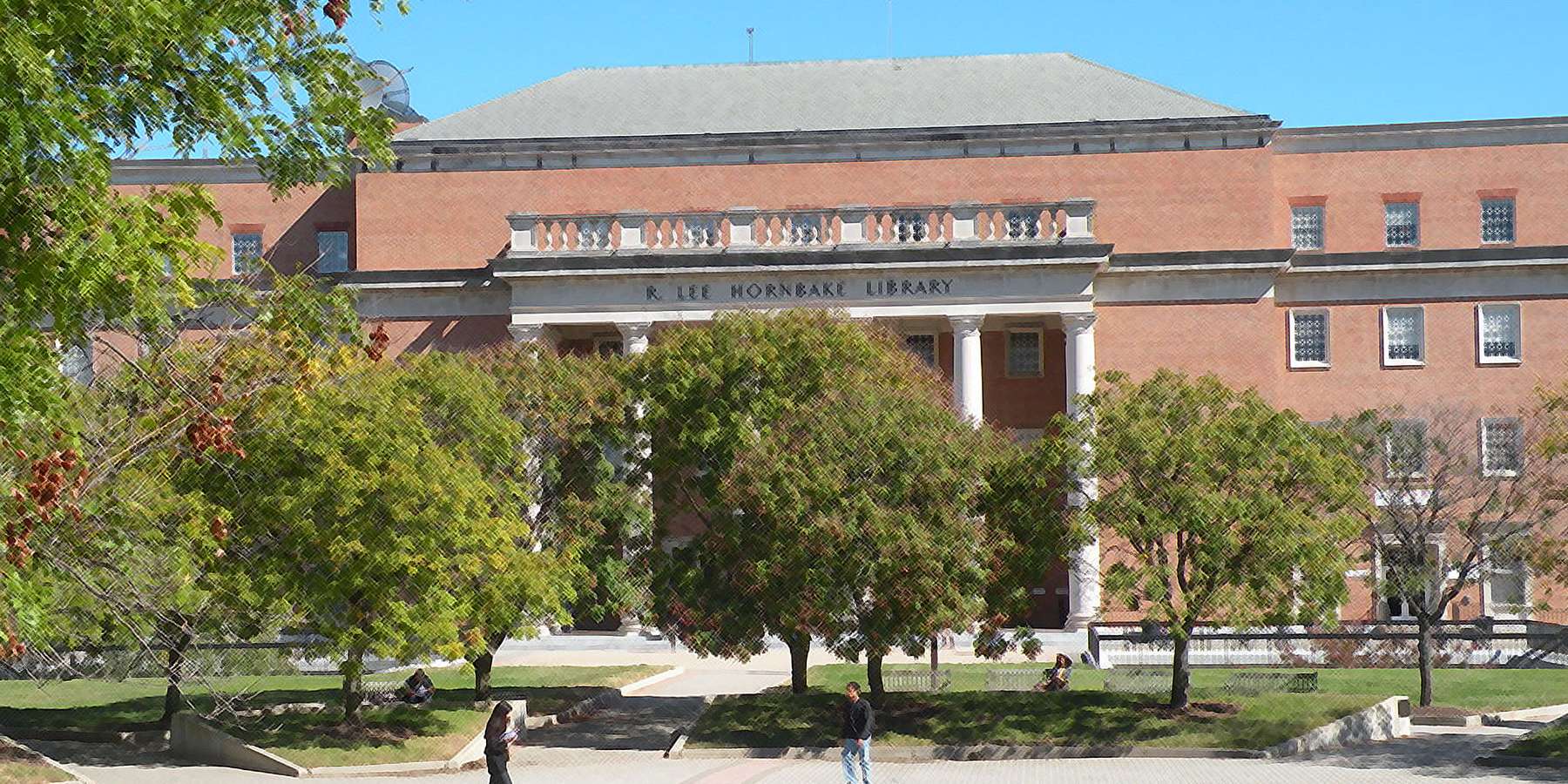 Photo of Robert E. Hornbake Plaza and Library in Riverdale, Maryland Photo of Robert E. Hornbake Plaza and Library in Riverdale, Maryland