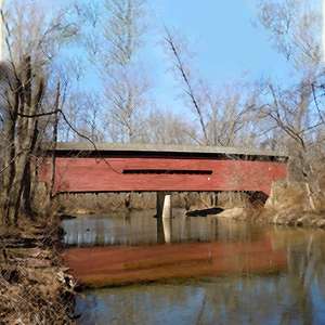 Covered Bridge Photo of Covered Bridge in Chester Springs, Pennsylvania