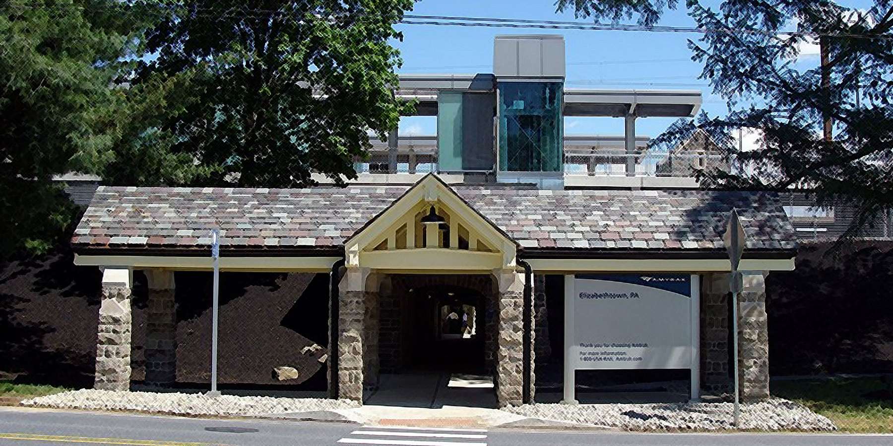 Photo of Elizabethtown Amtrak Station in Elizabethtown, Pennsylvania Photo of Elizabethtown Amtrak Station in Elizabethtown, Pennsylvania