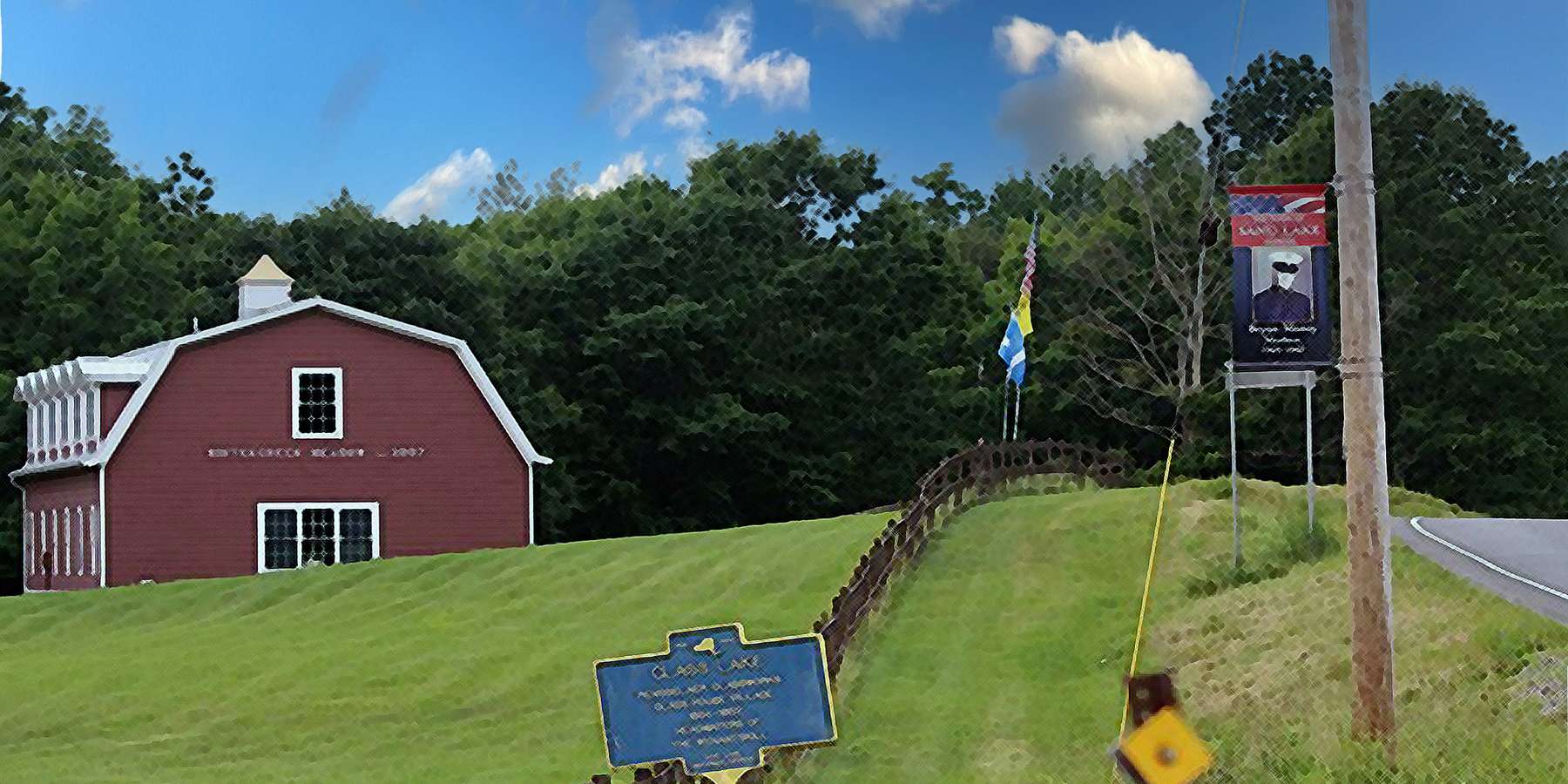 Photo of a Farmhouse Near Glass in Sand Lake, New York Photo of a Farmhouse Near Glass in Sand Lake, New York