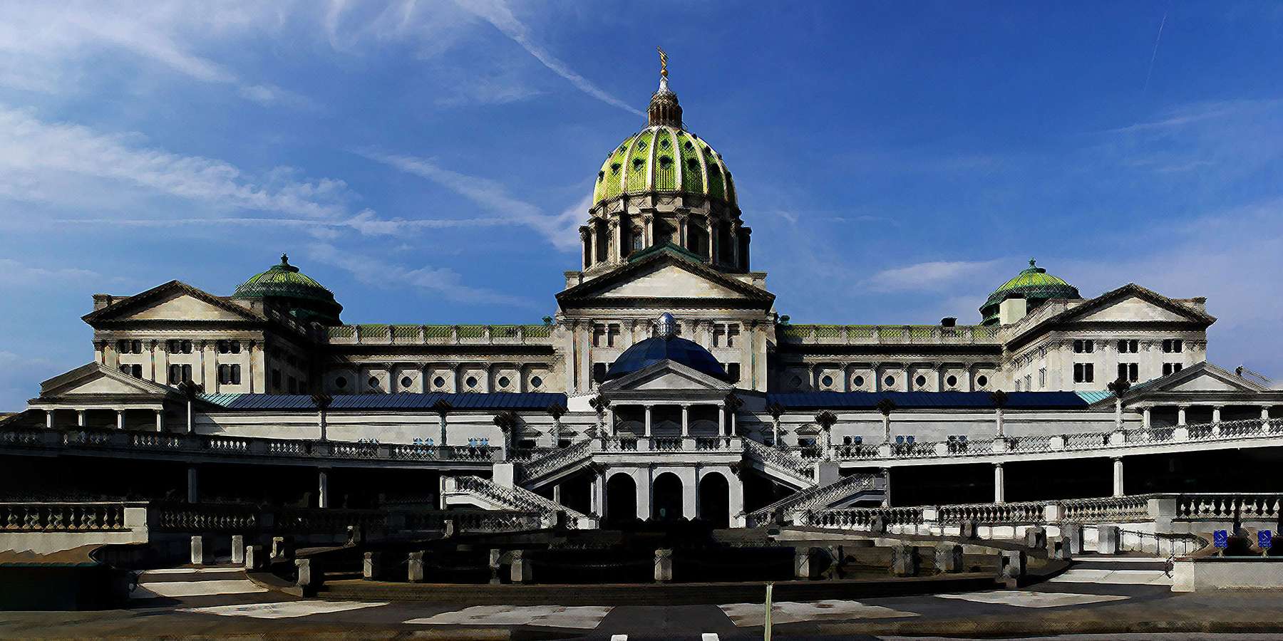 Photo of the Pennsylvania State Capitol in Roscoe, Pennsylvania Photo of the Pennsylvania State Capitol in Roscoe, Pennsylvania