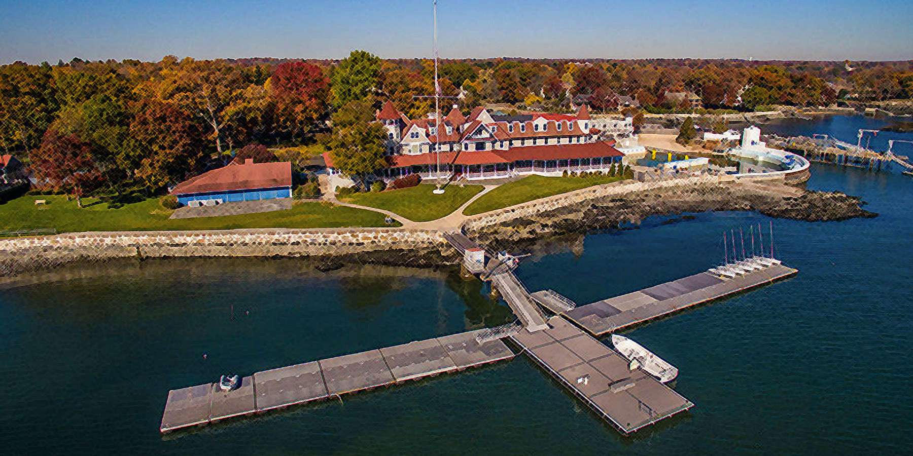 Photo of the Yacht Club in Larchmont, New York Photo of the Yacht Club in Larchmont, New York