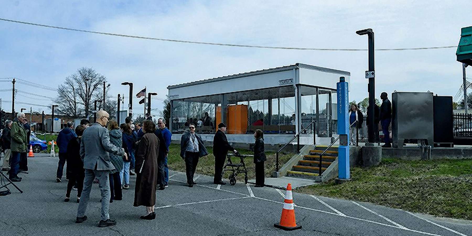 Photo of Platform Shelter in Nanuet, New York Photo of Platform Shelter in Nanuet, New York