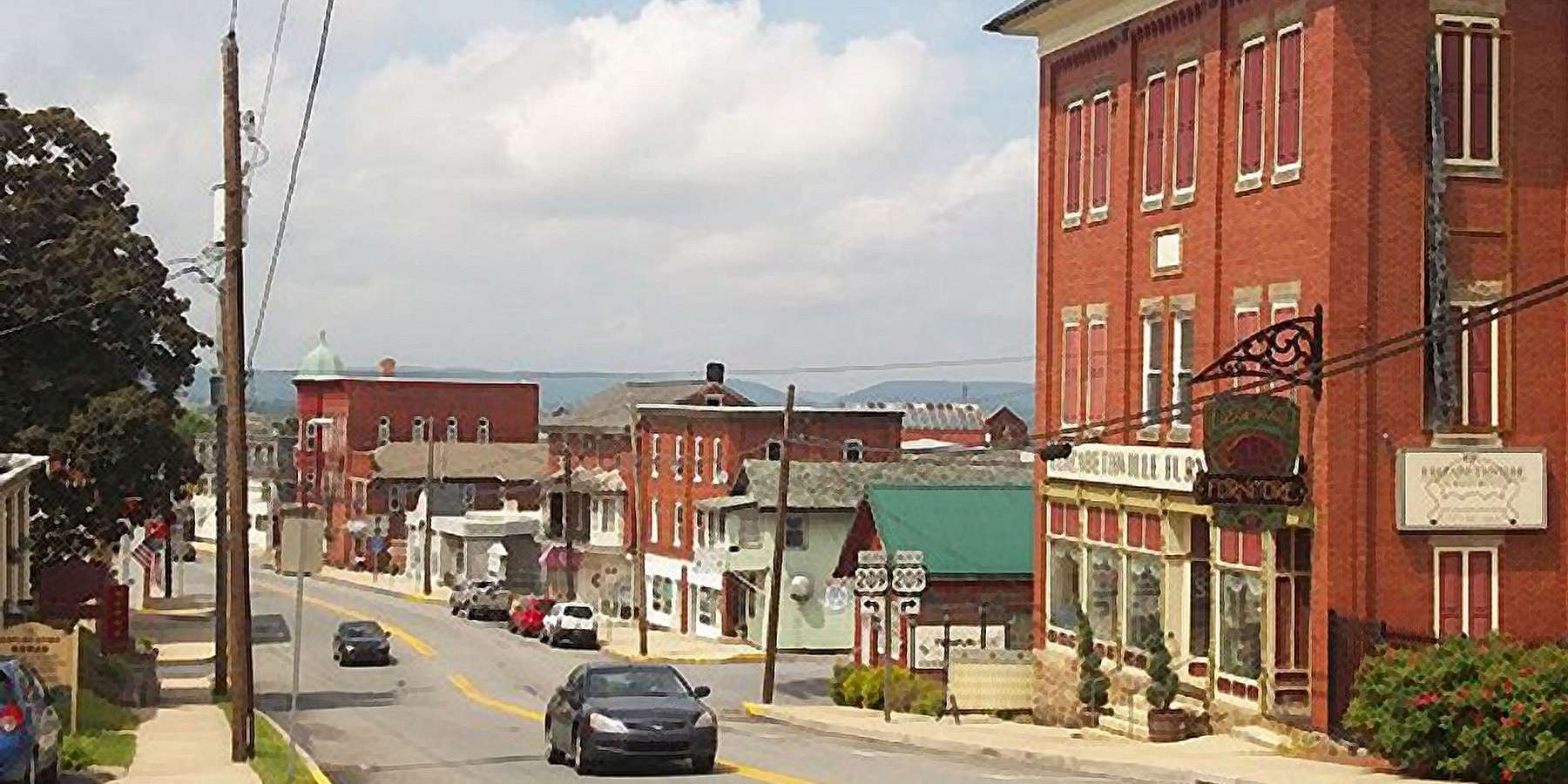 A photo of a street in Elizabethville, Pennsylvania A photo of a street in Elizabethville, Pennsylvania