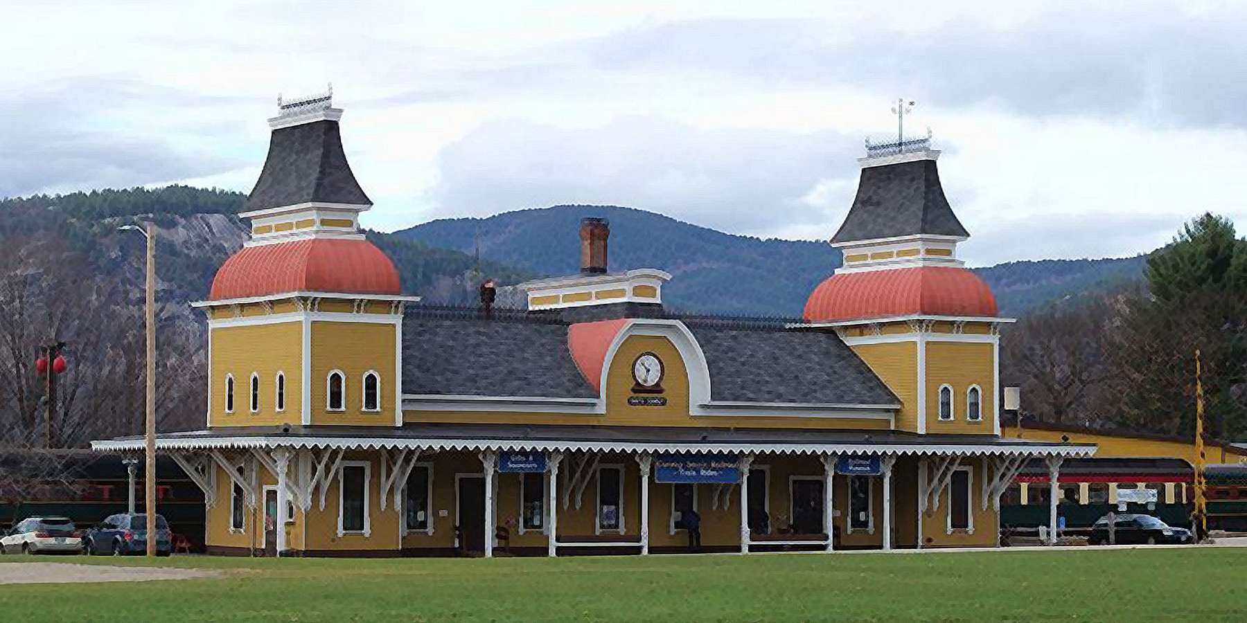 Photo of the Train Depot in North Conway, New Hampshire Photo of the Train Depot in North Conway, New Hampshire